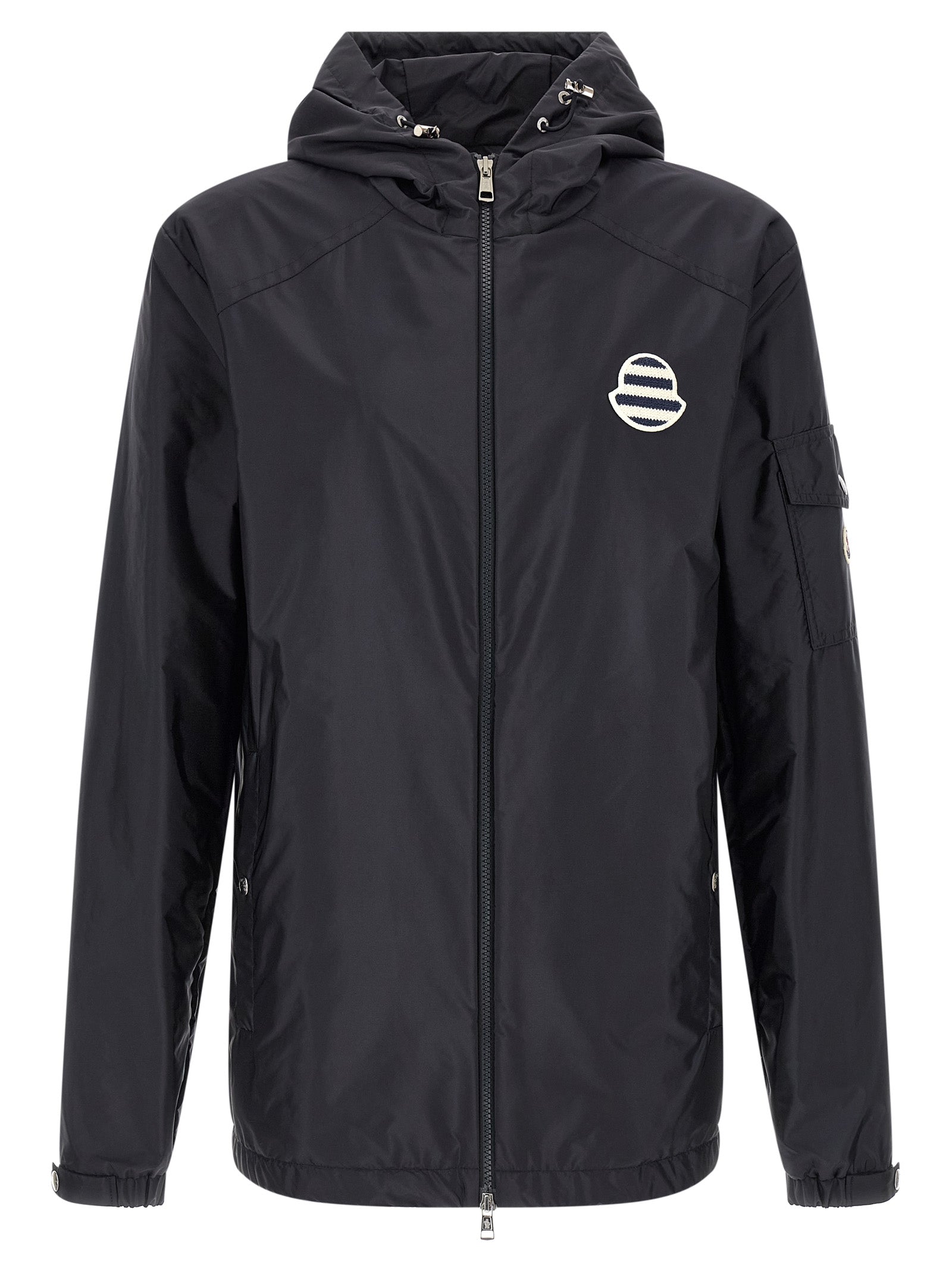 Moncler Blue Mornay Nylon Shell Jacket