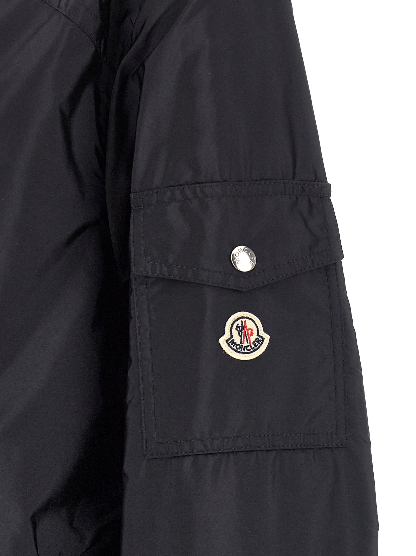 Moncler Blue Mornay Nylon Shell Jacket