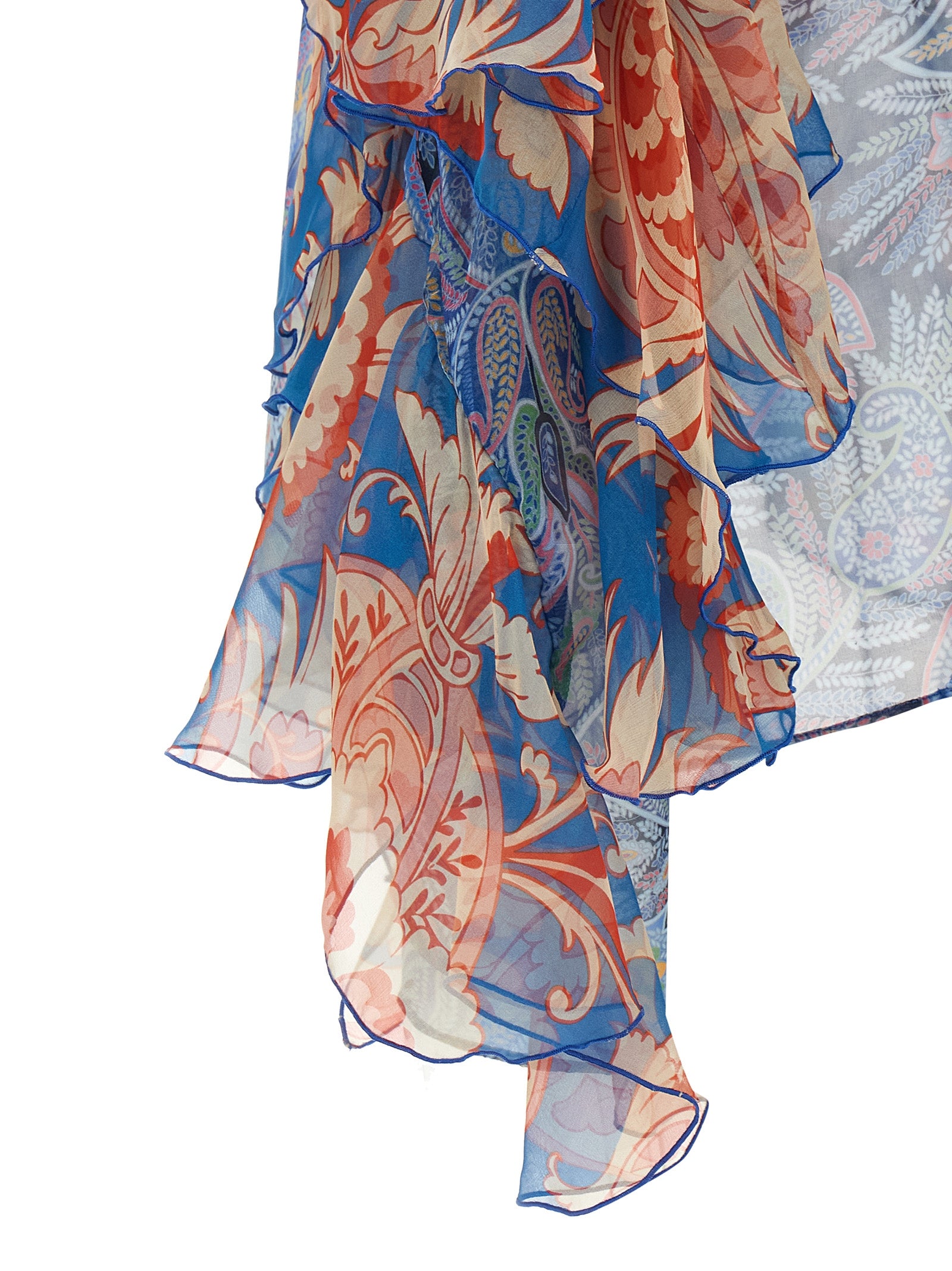 Etro Light Blue Silk Blouse