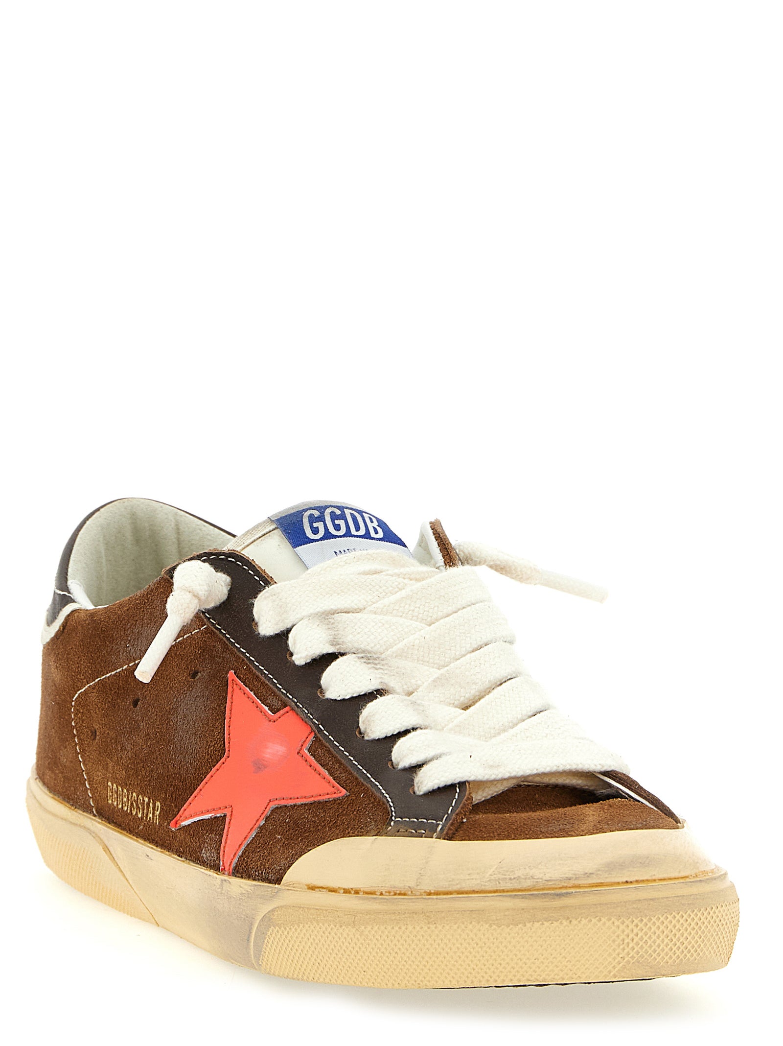 Golden Goose Brown Cowhide Low Top Sneakers