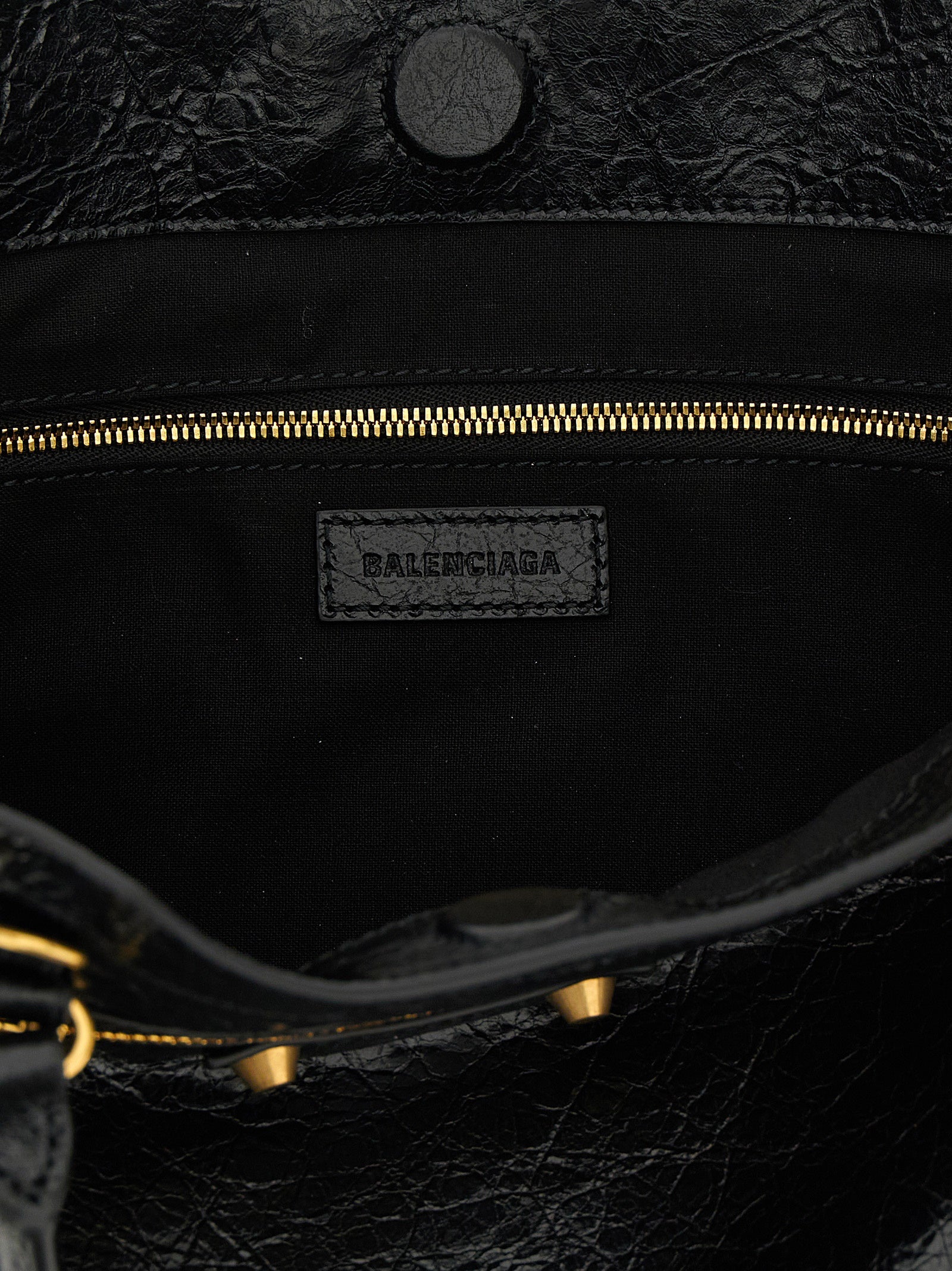 Balenciaga Black Arena Storico Lambskin Tote Bag