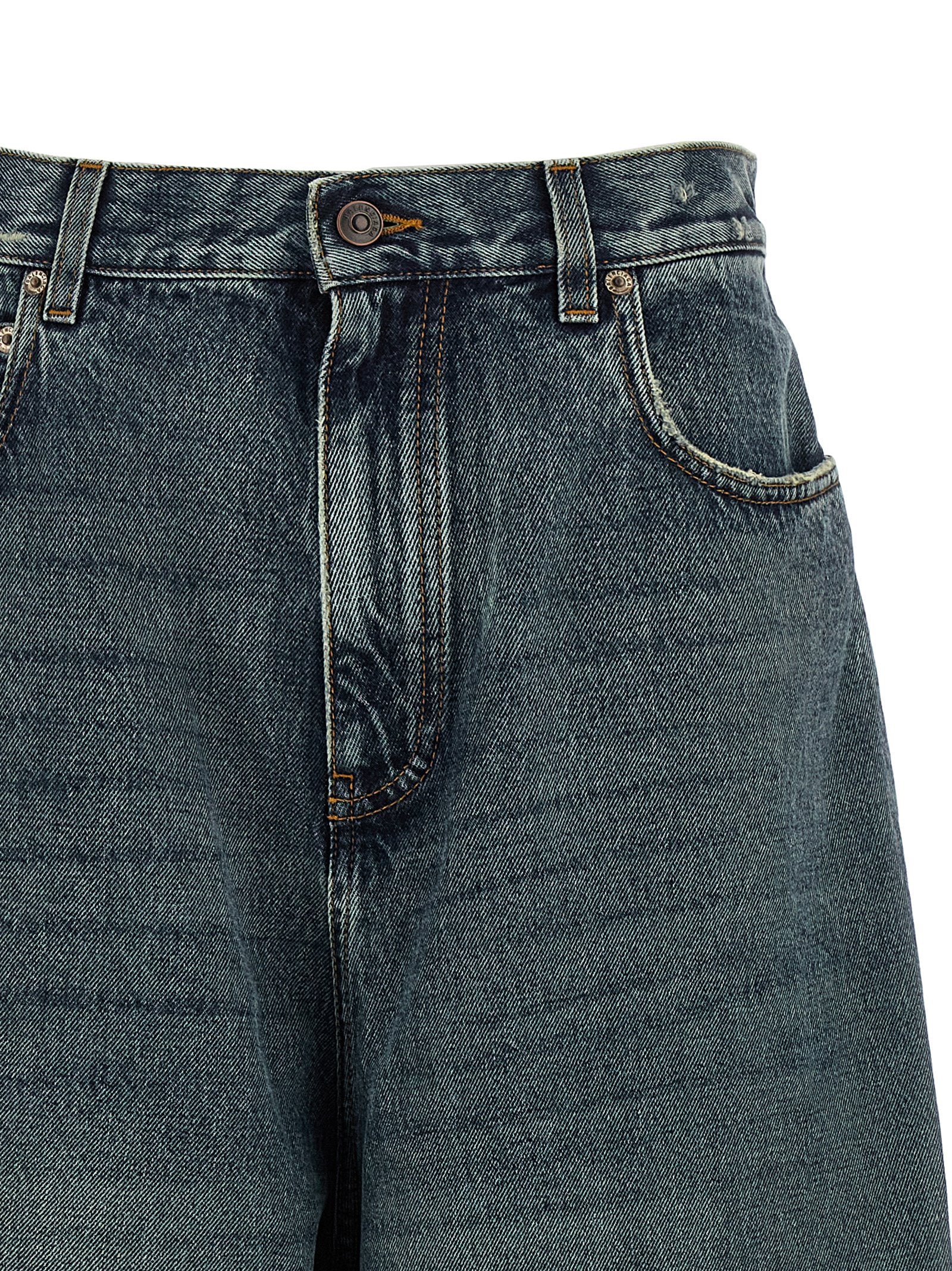 Balenciaga Blue Stone-Washed Cotton Jeans