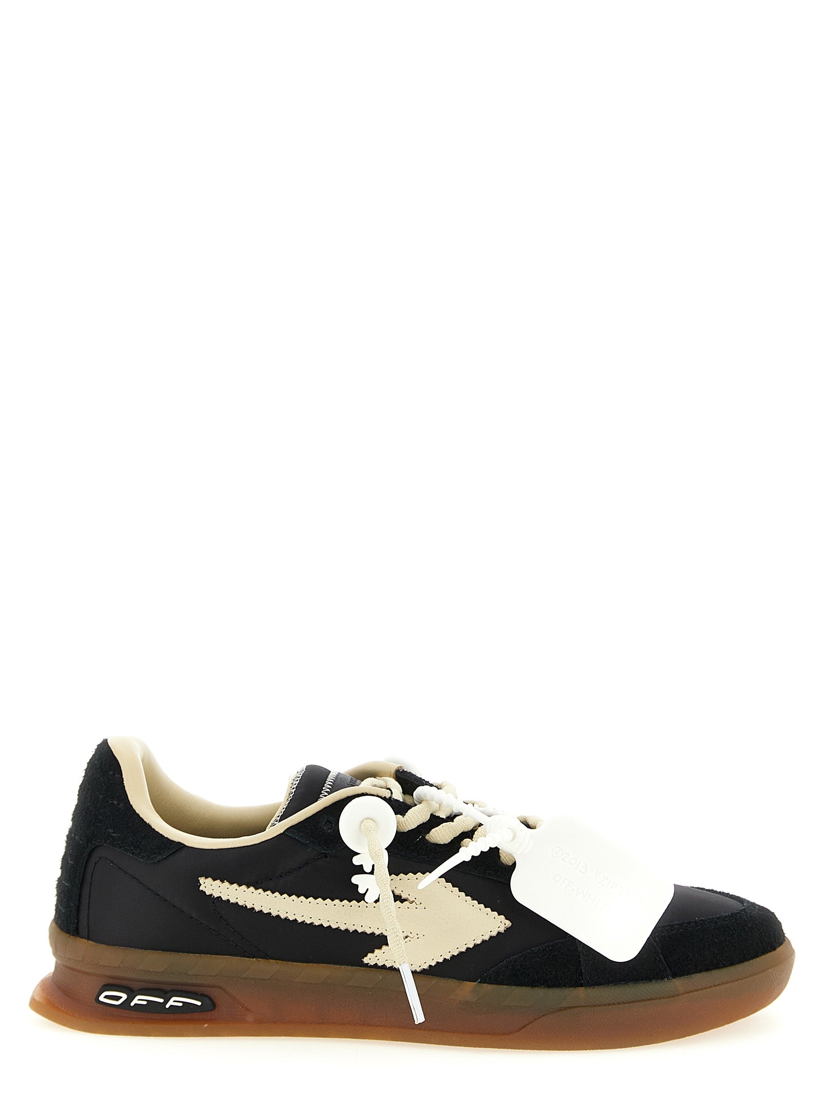 Off-White Black End Of Play Nylon Leather Sneakers