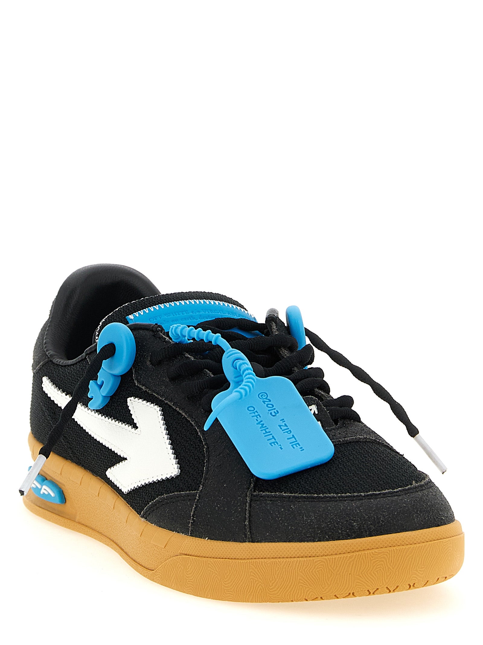 Off-White Black End Of Play Nylon Calf Leather Sneakers