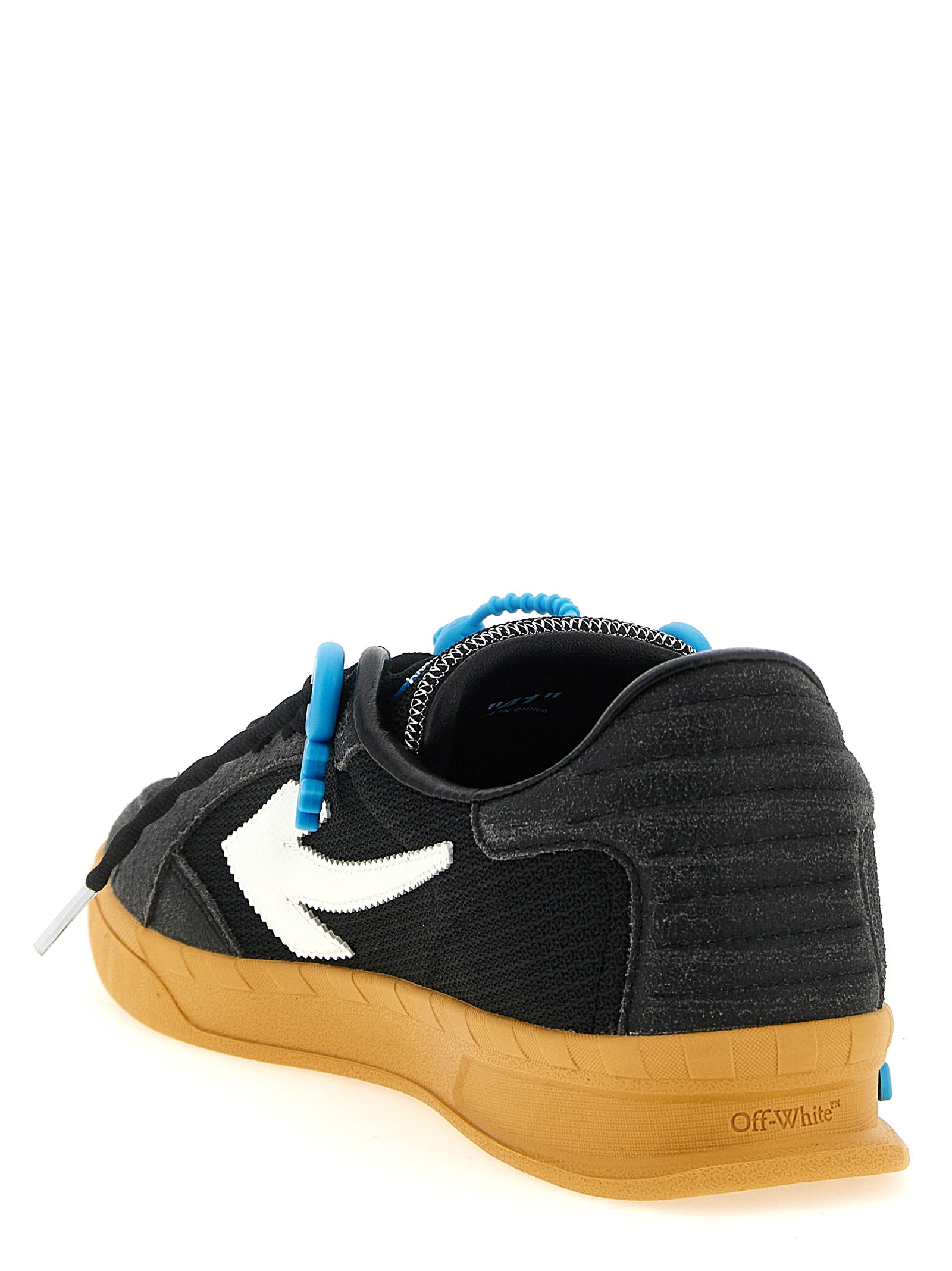 Off-White Black End Of Play Nylon Calf Leather Sneakers