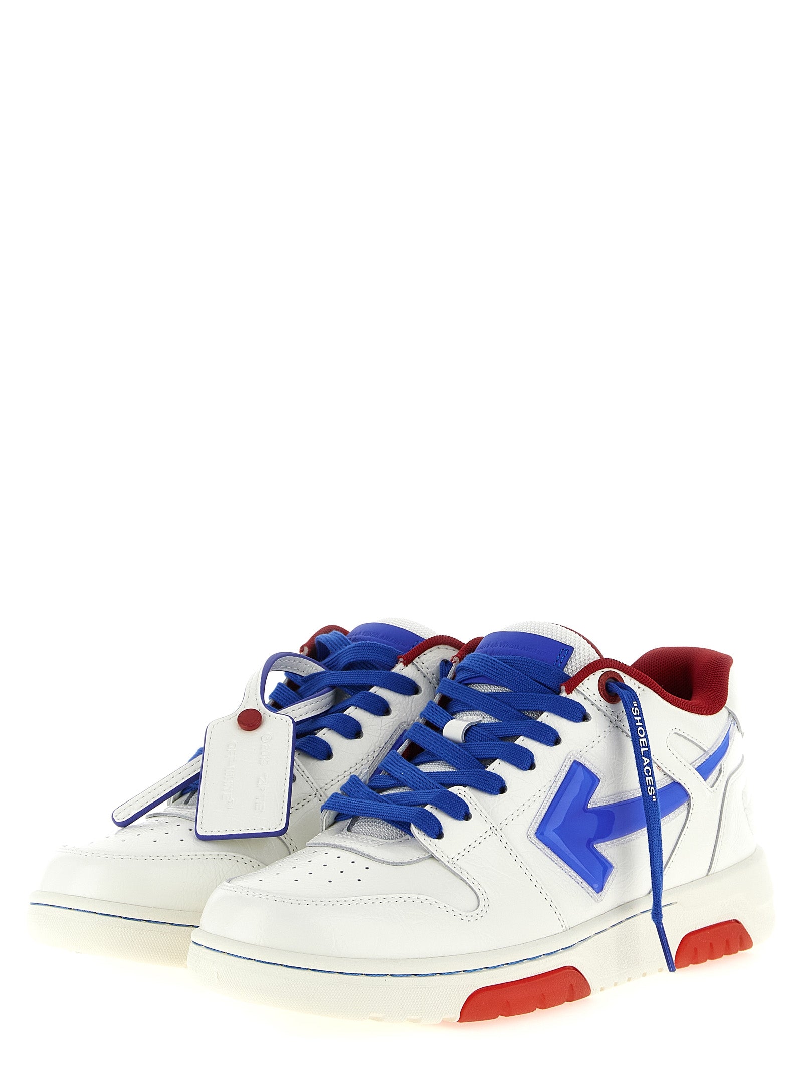 Off-White Blue Out Of Office Bubble Arrow Leather Sneakers