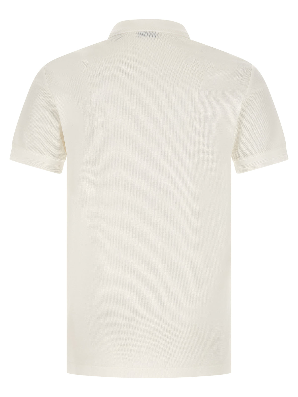 Burberry White Cotton Polo Shirt