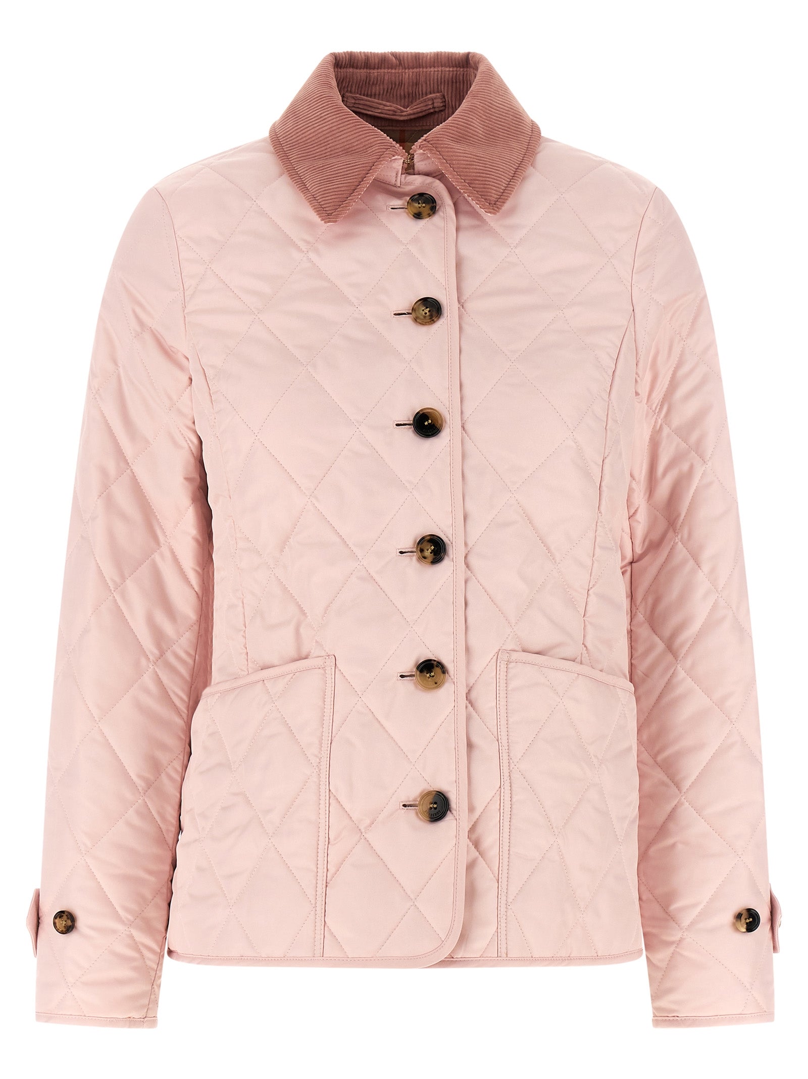 Burberry Pink Fernleigh Nylon Shell Jacket
