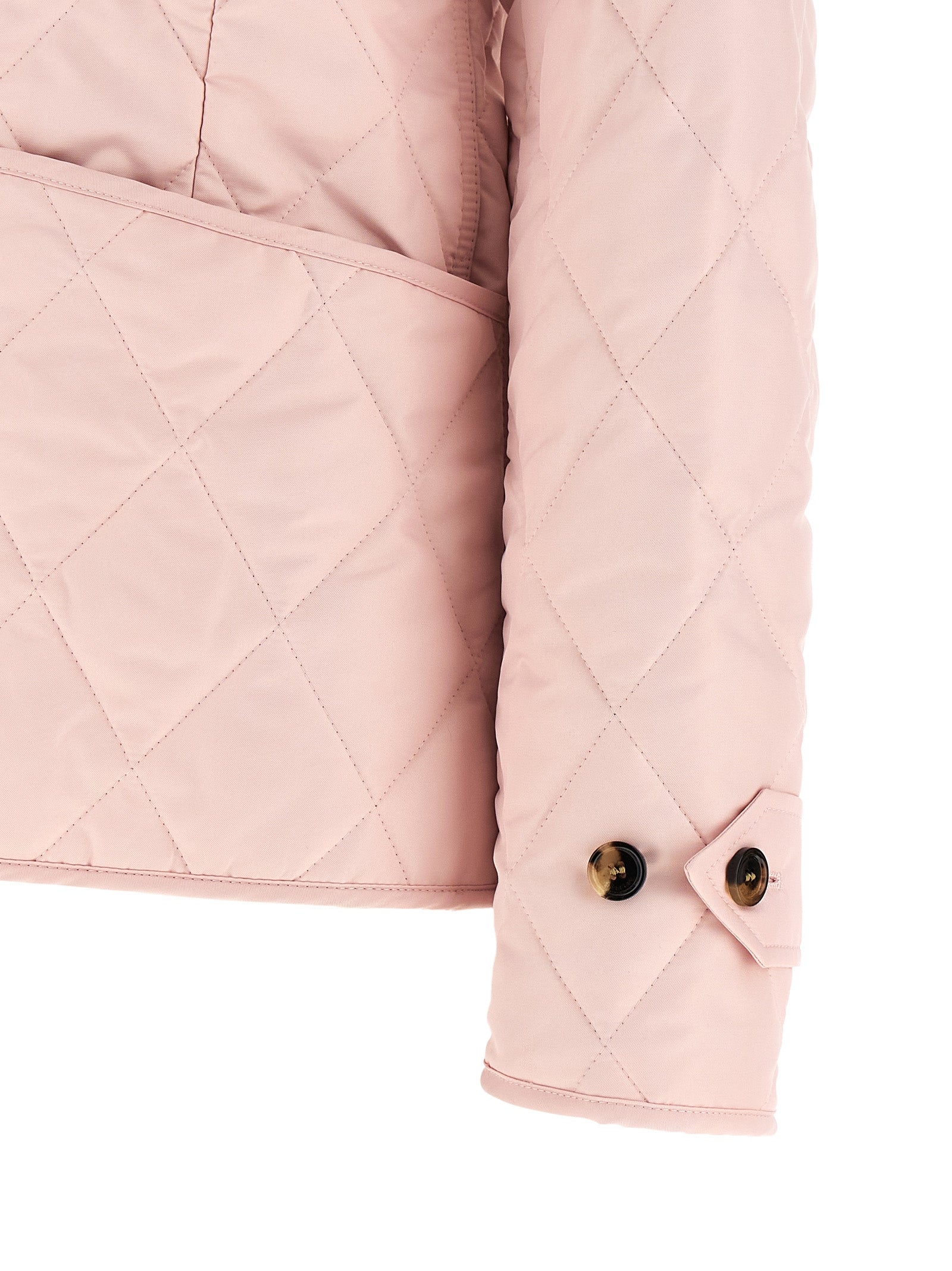 Burberry Pink Fernleigh Nylon Shell Jacket