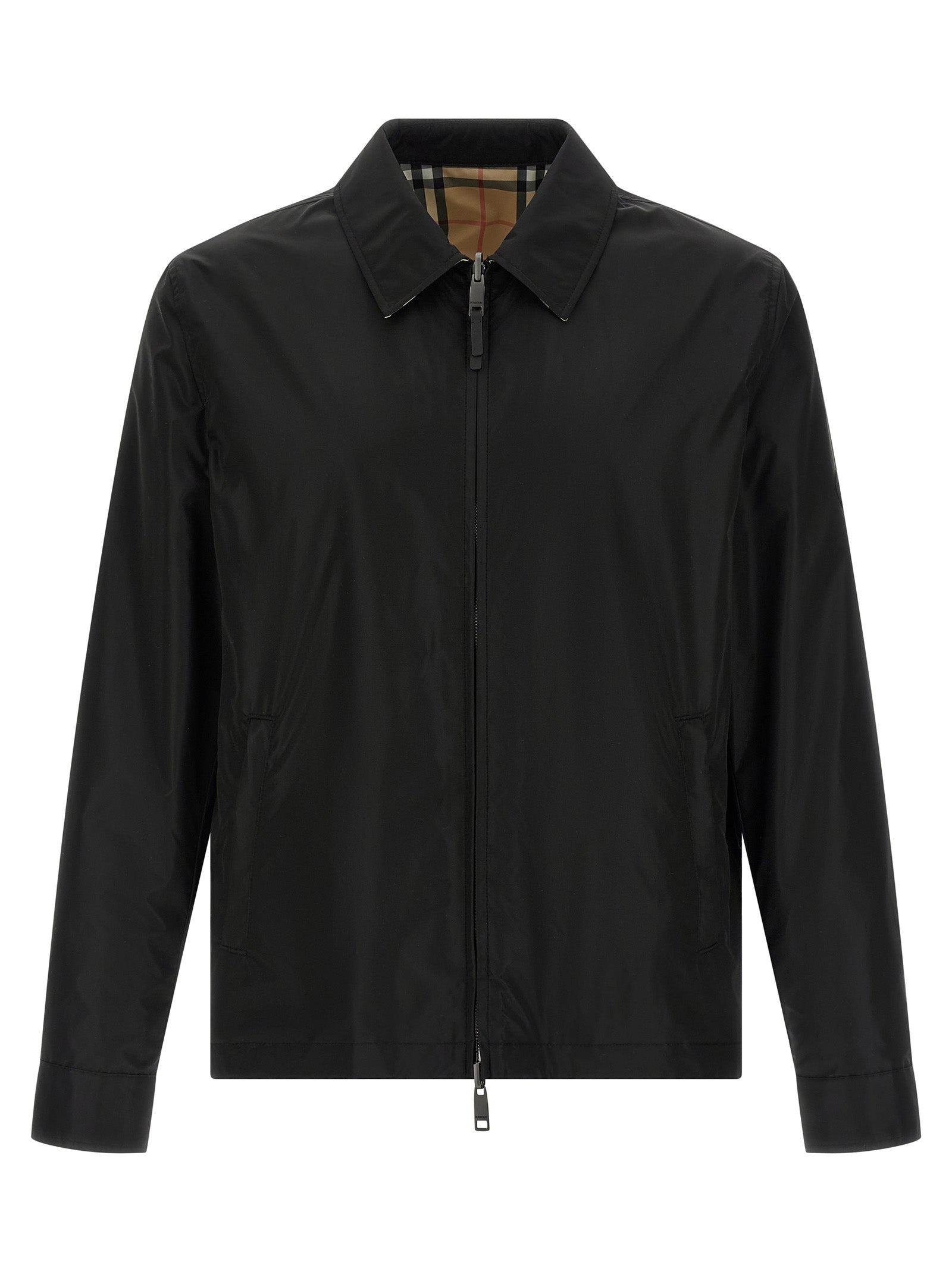 Burberry Jacke aus schwarzem Polyamid-Obermaterial