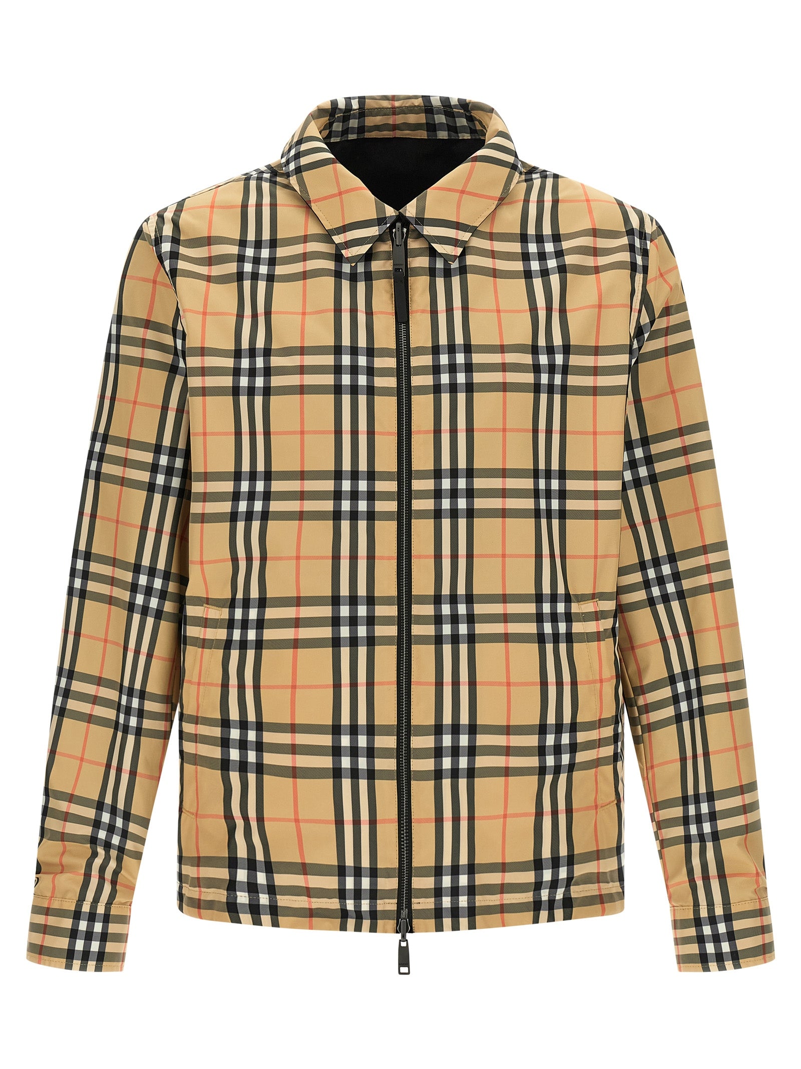 Burberry Jacke aus schwarzem Polyamid-Obermaterial
