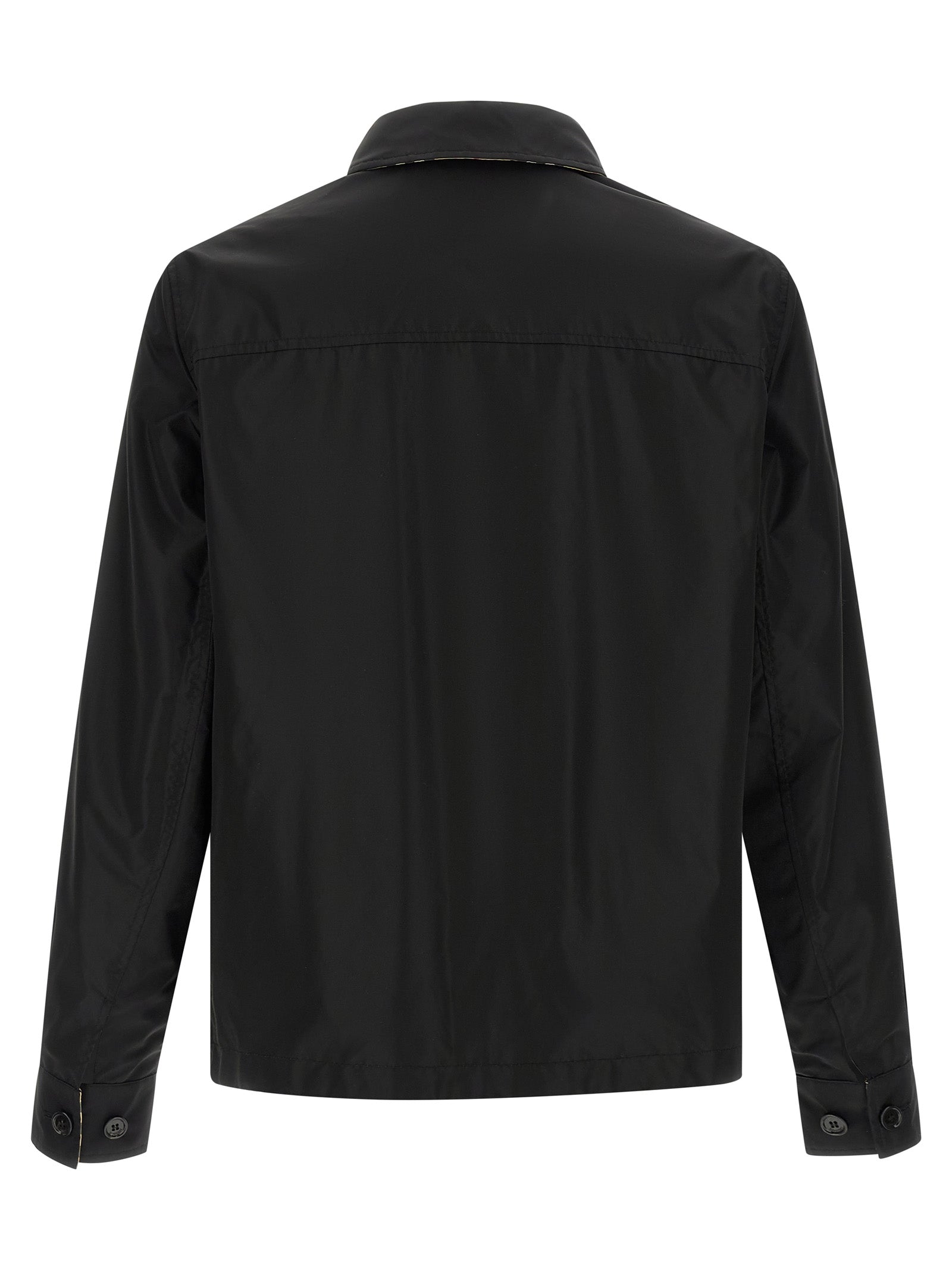 Burberry Jacke aus schwarzem Polyamid-Obermaterial