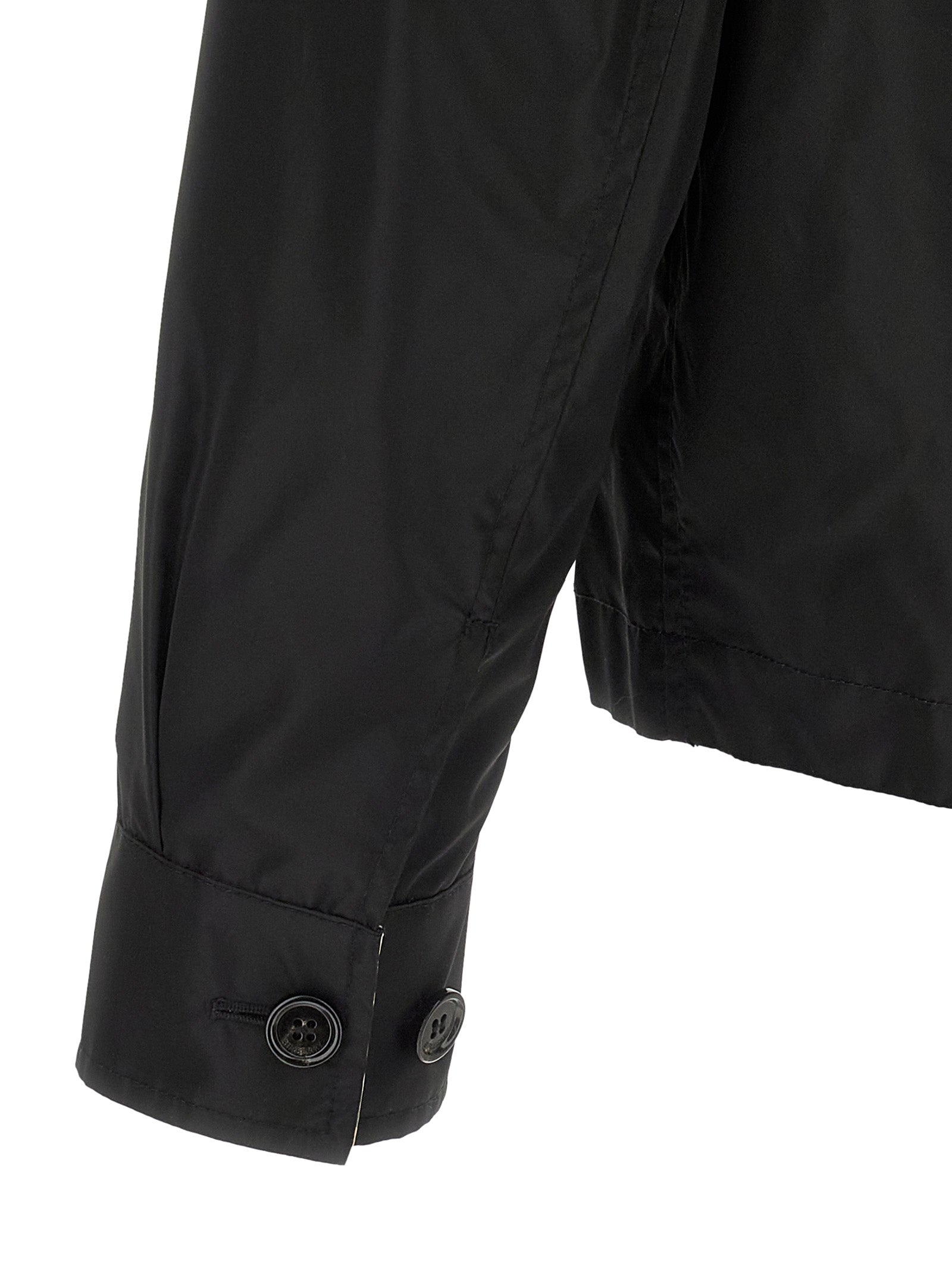 Burberry Jacke aus schwarzem Polyamid-Obermaterial