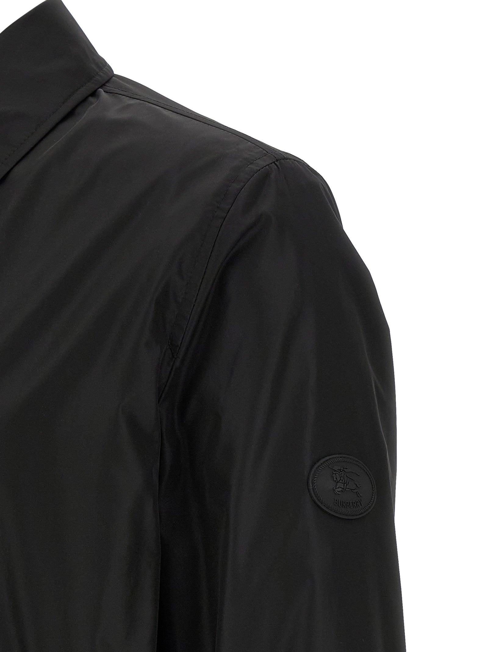 Burberry Jacke aus schwarzem Polyamid-Obermaterial