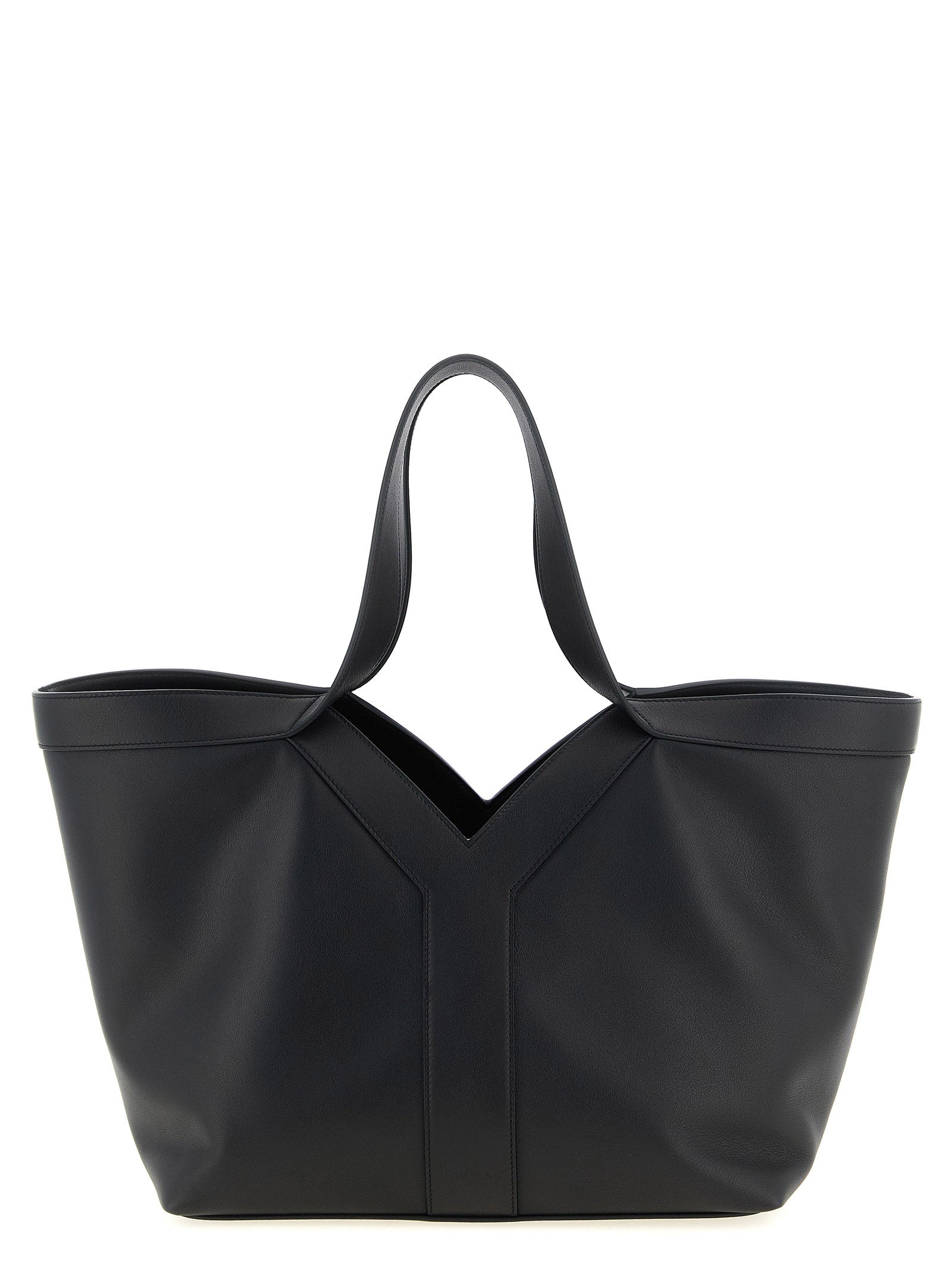 Saint Laurent Black Y Tote Bag Calf Leather