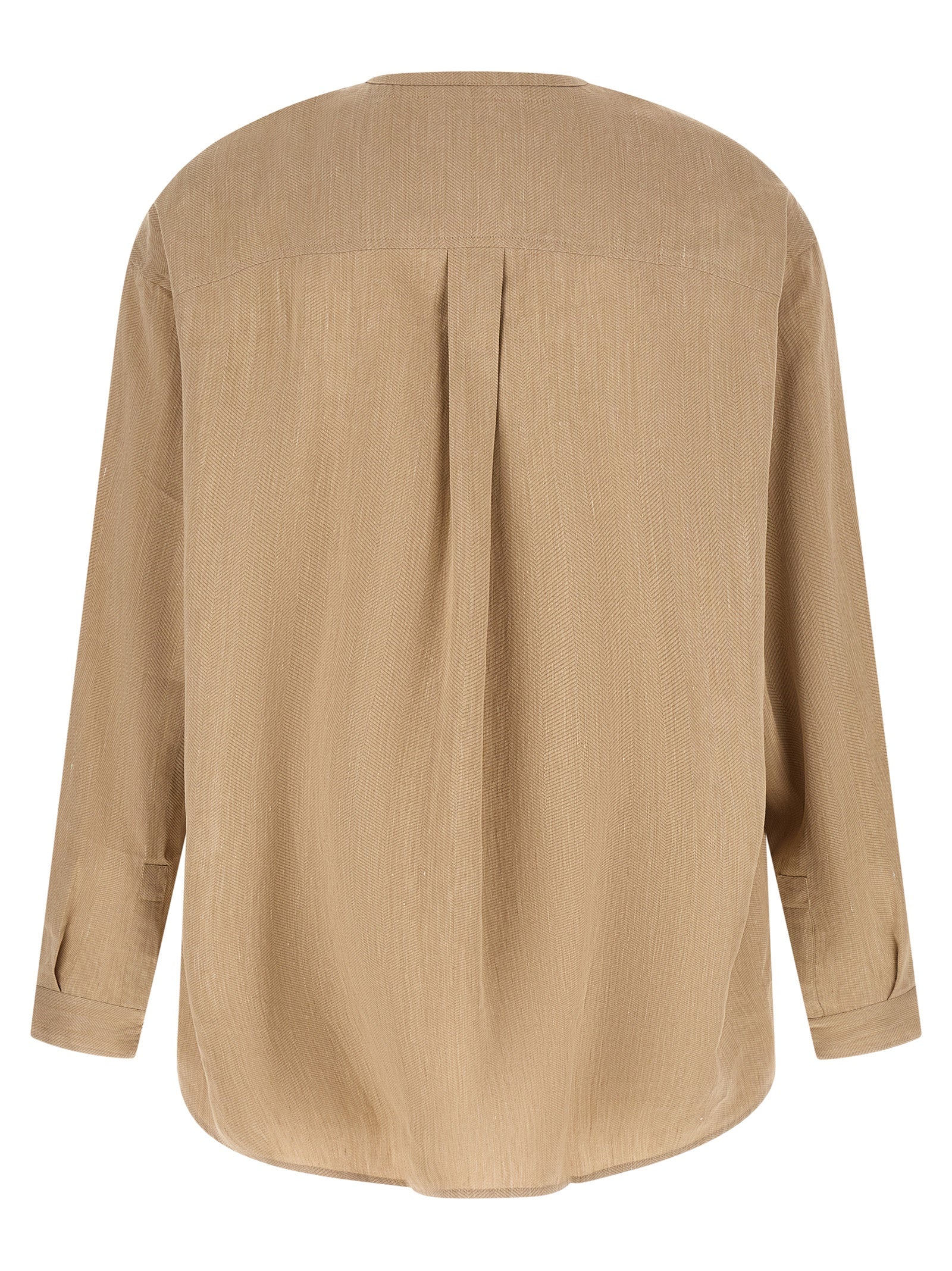 Jacquemus Beige La Chemise Pastro Linen Viscose Nylon Blouse