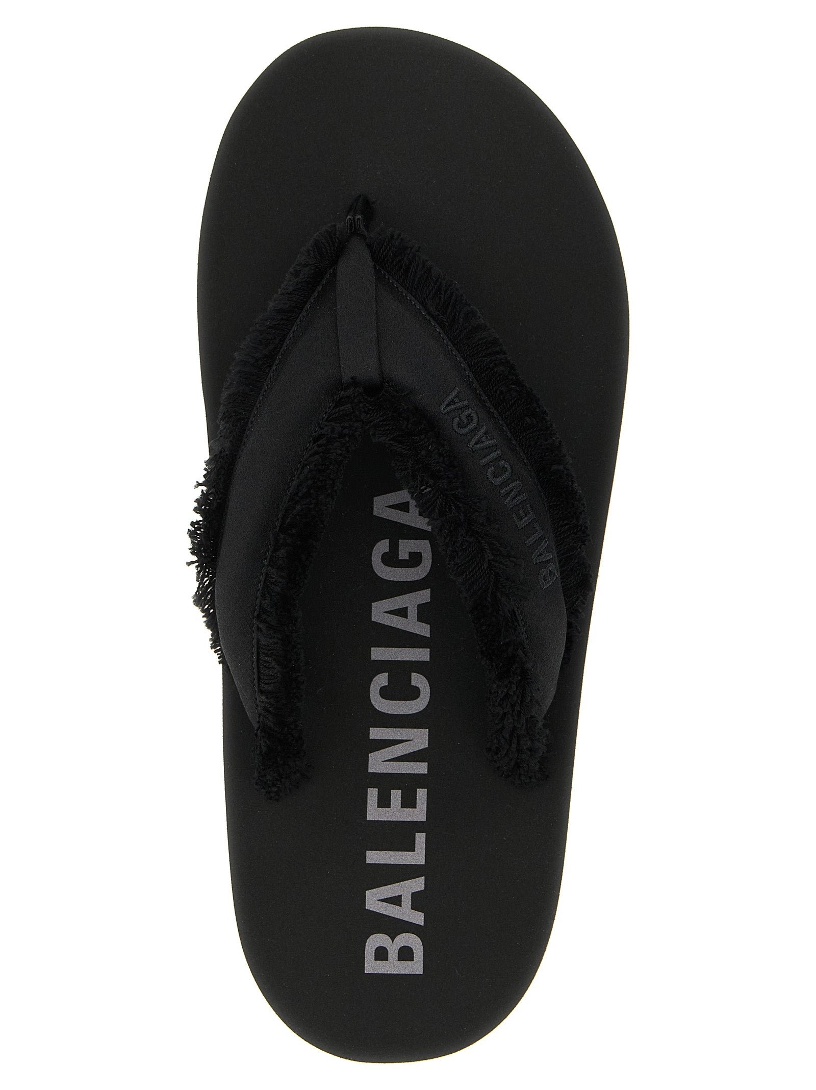 Balenciaga Black Jet Lag Viscose Silk Slides
