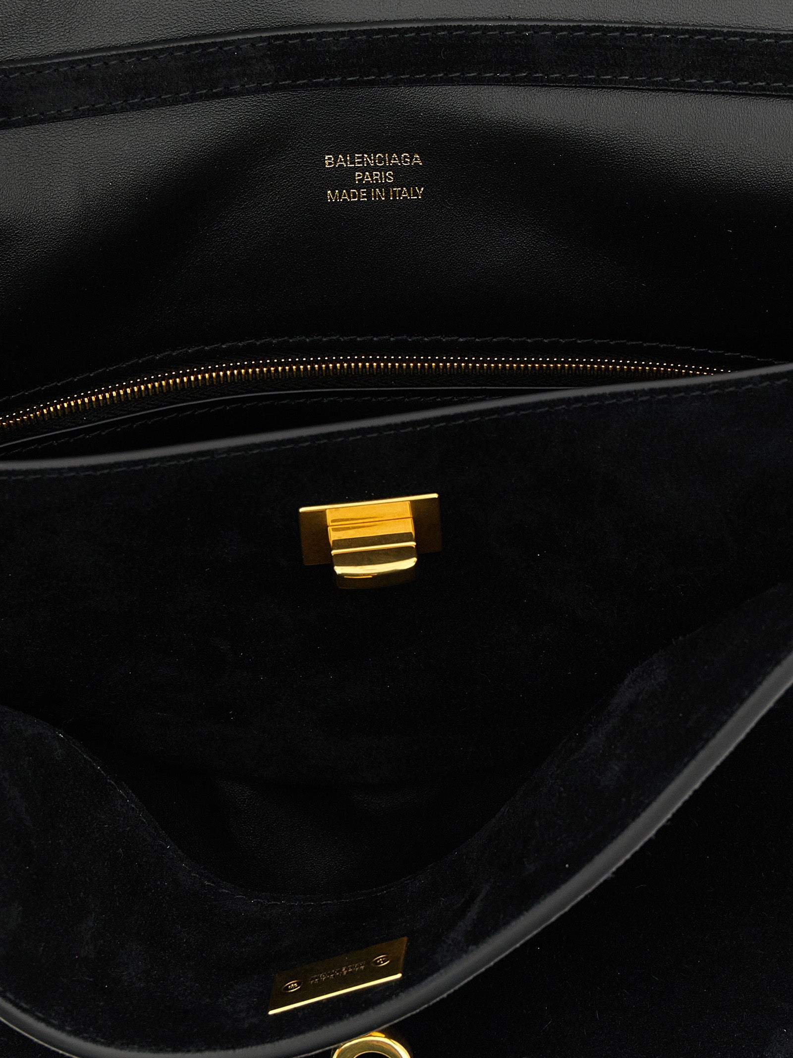 Balenciaga Black Rodeo Handbag Calf Leather