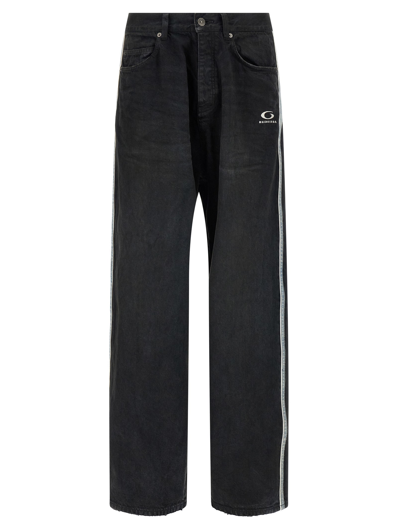 Balenciaga Black Flared Cotton Jeans