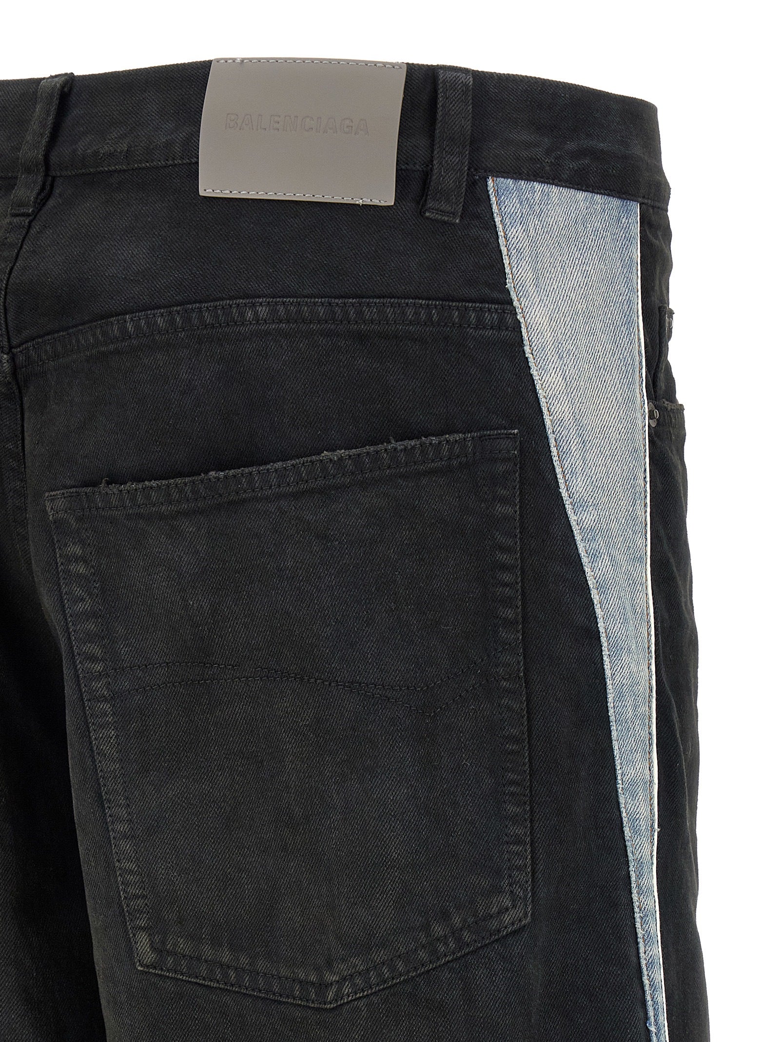 Balenciaga Black Flared Cotton Jeans