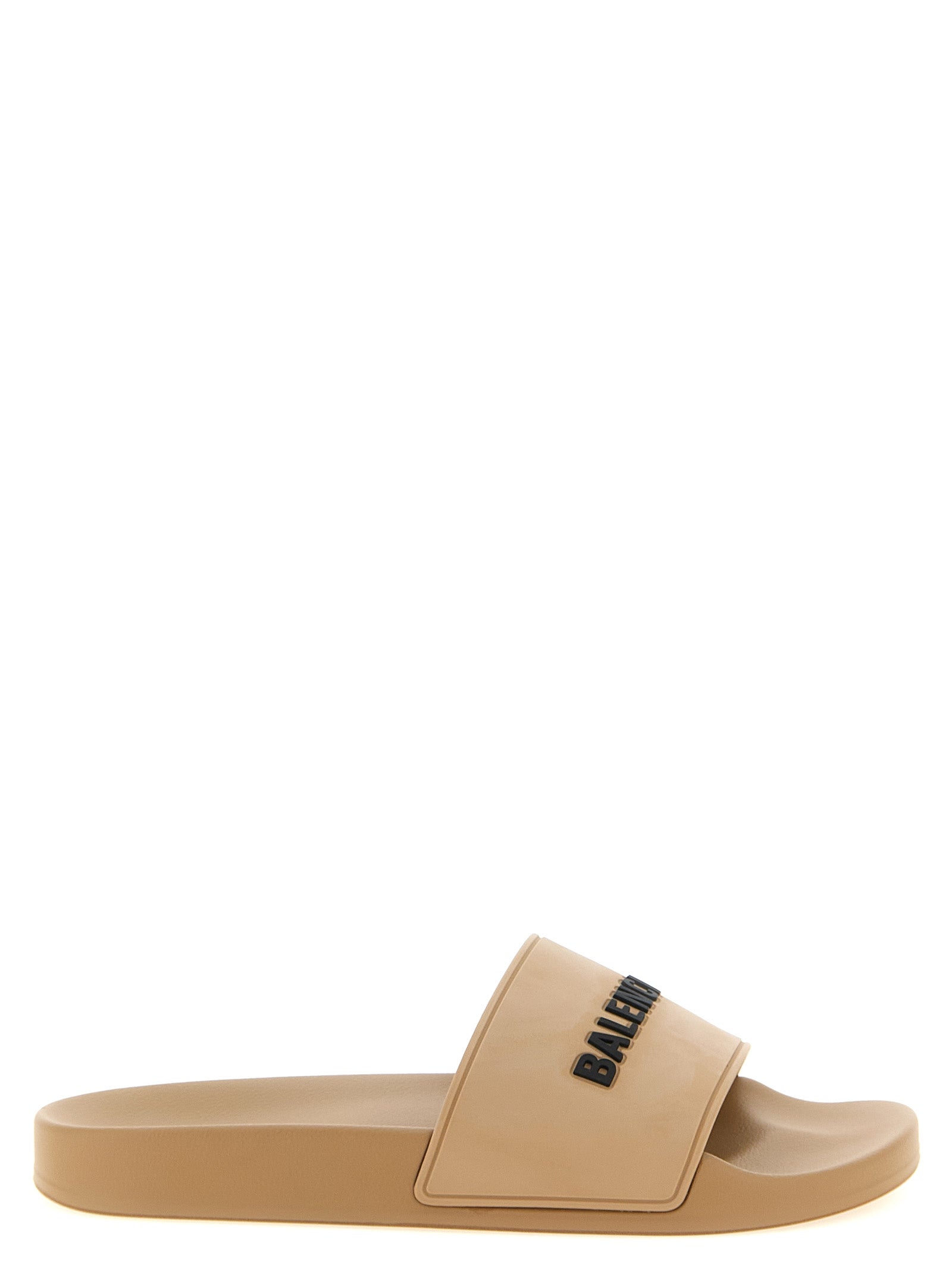 Balenciaga Beige Slide Pool Synthetic Slides