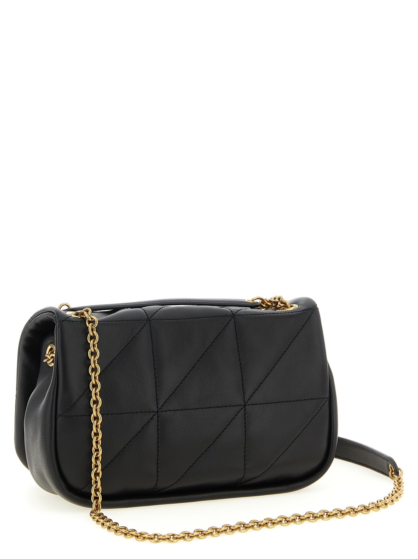 Saint Laurent Schultertasche aus schwarzem Lammleder