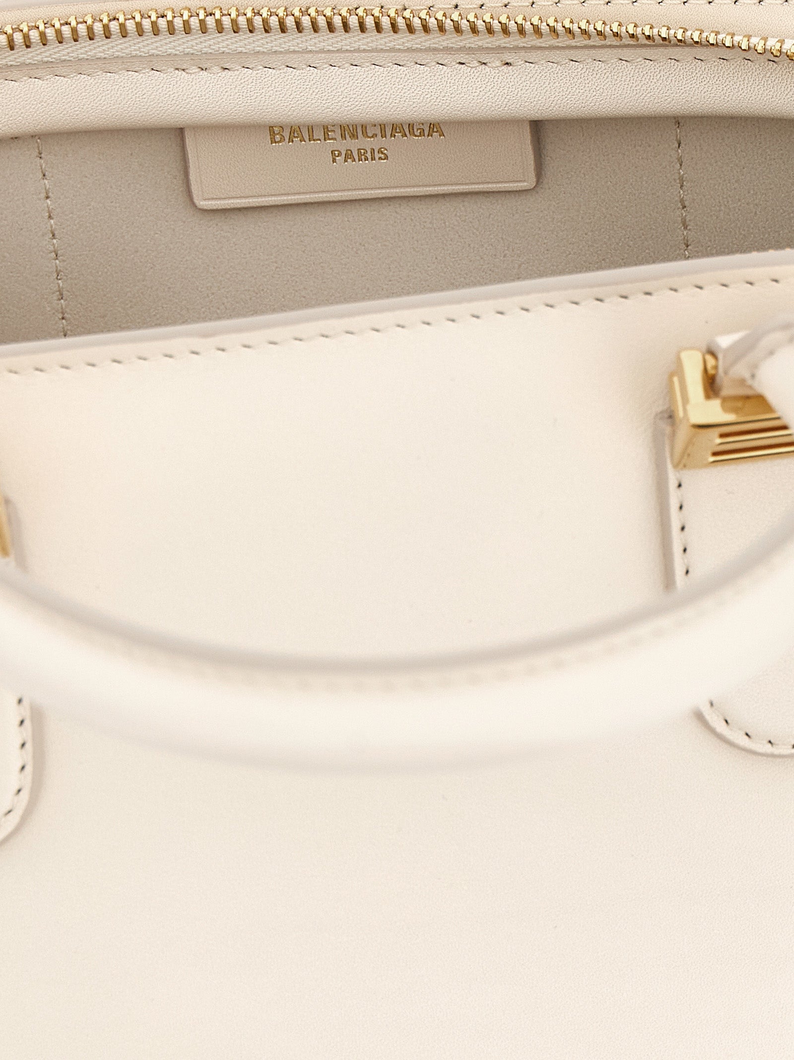 Balenciaga White Mini Handbag Calf Leather