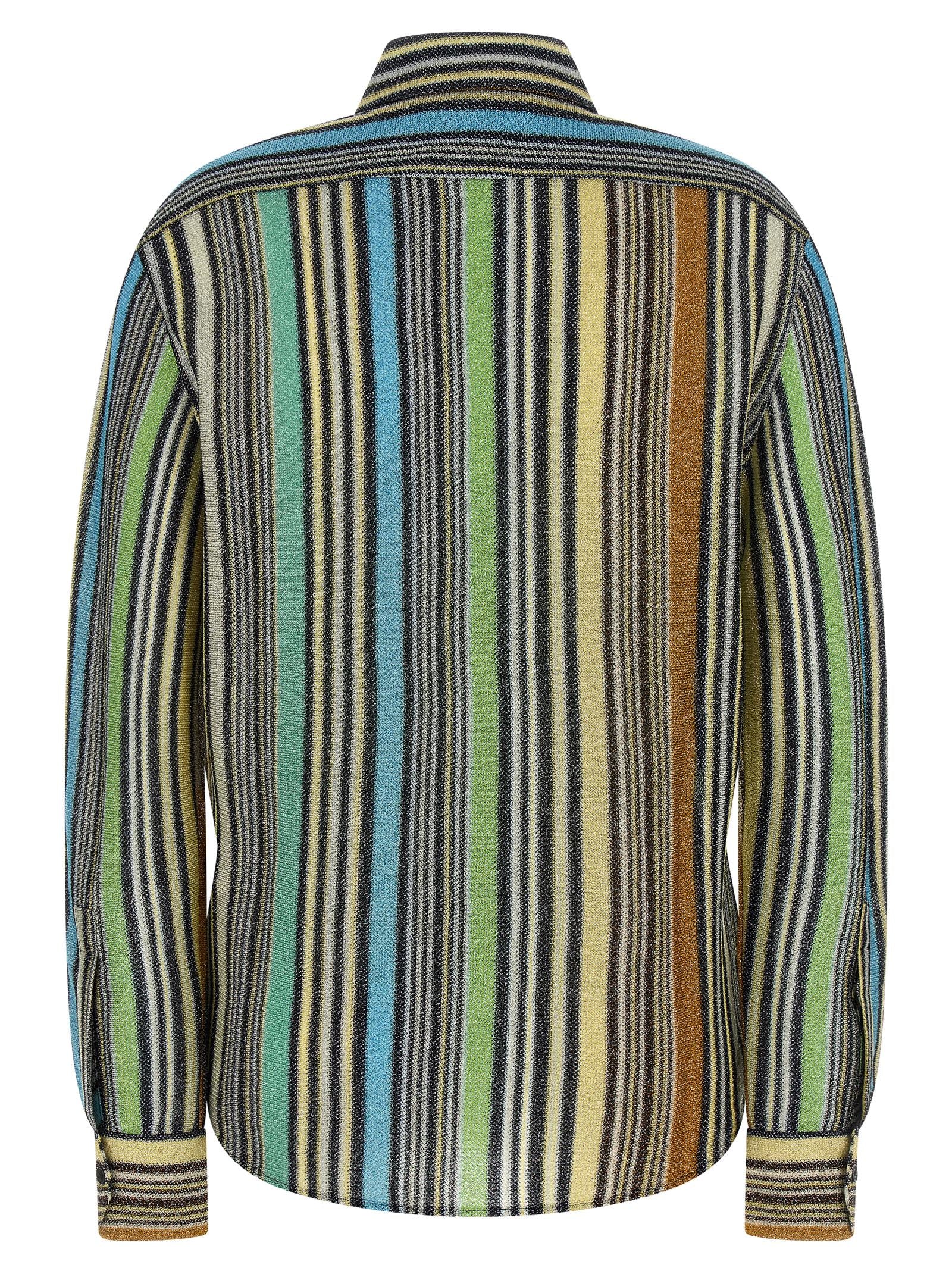 Missoni Multicolor Viscose Lamé Blouse