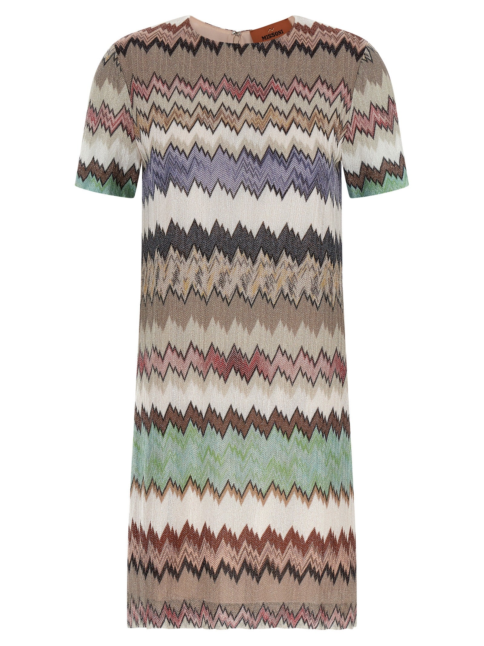 Missoni Multicolor Lamé Viscose Mini Dress
