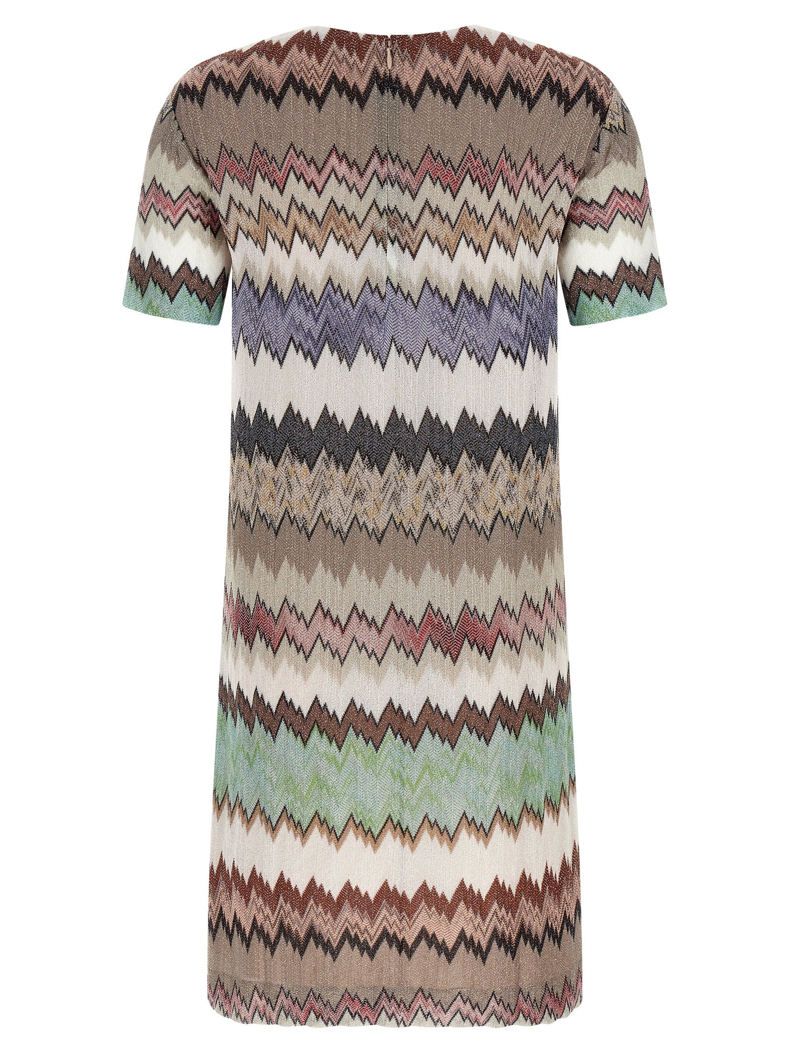 Missoni Multicolor Lamé Viscose Mini Dress