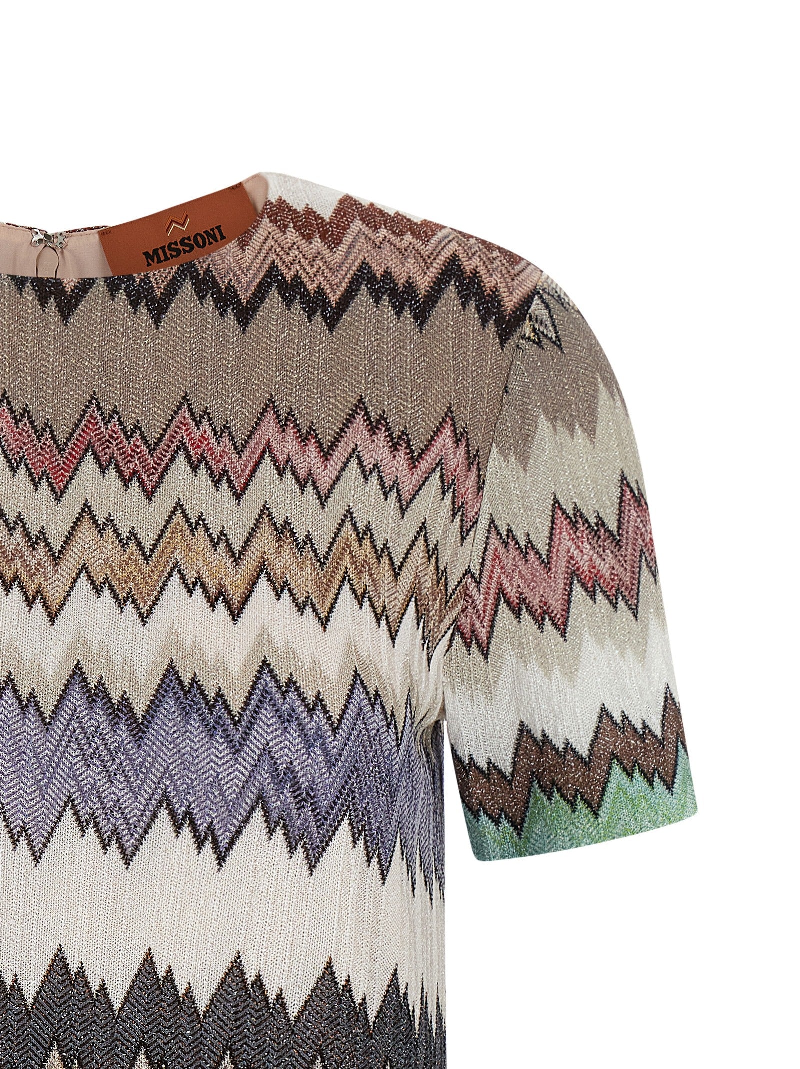 Missoni Multicolor Lamé Viscose Mini Dress