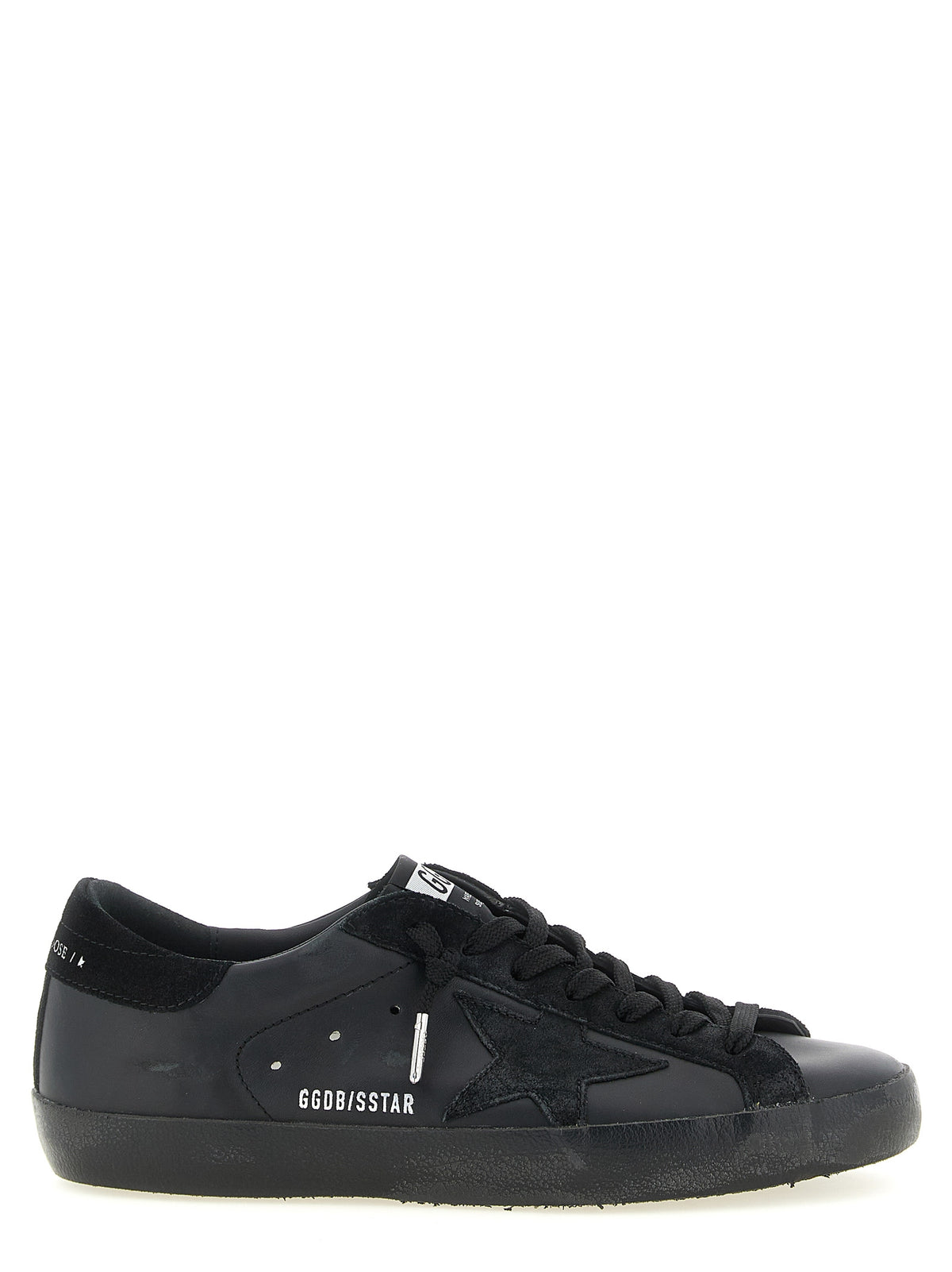 Golden Goose Black Cowhide Low Top Sneakers