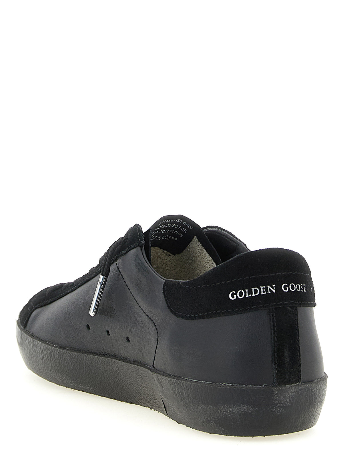 Golden Goose Black Cowhide Low Top Sneakers