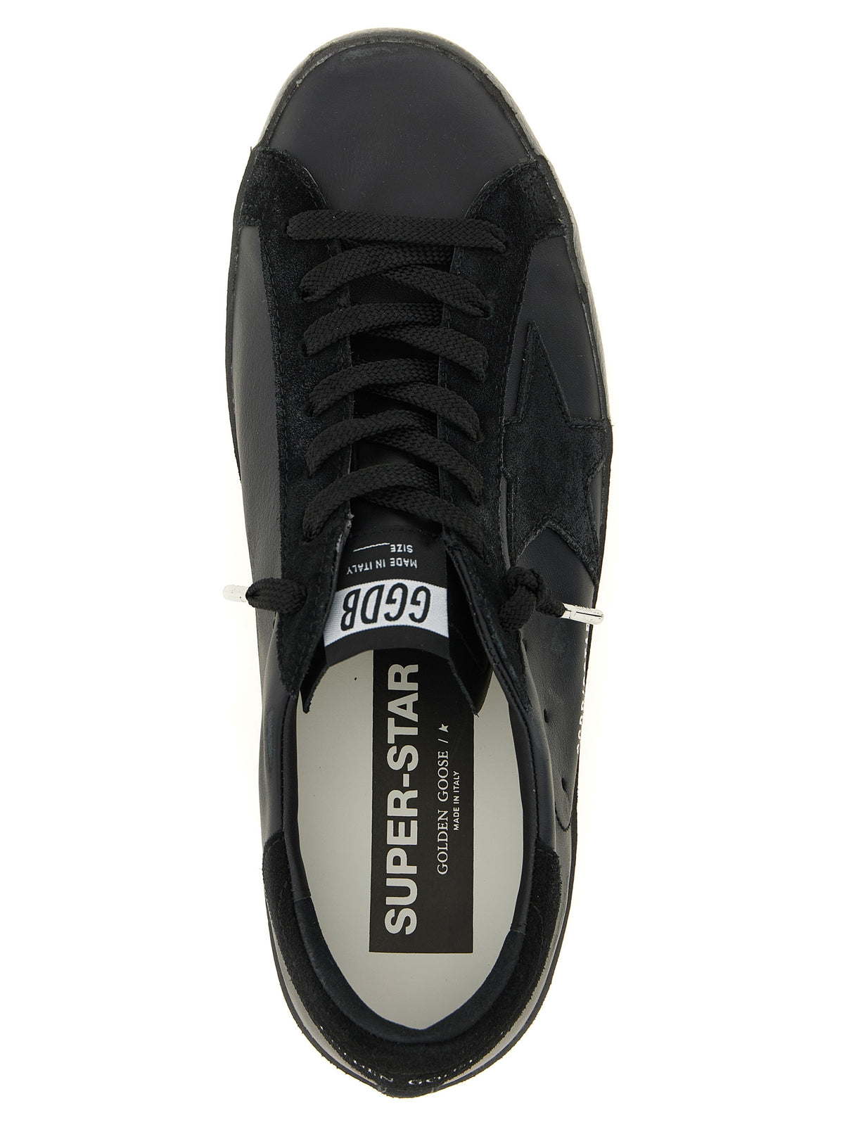 Golden Goose Black Cowhide Low Top Sneakers