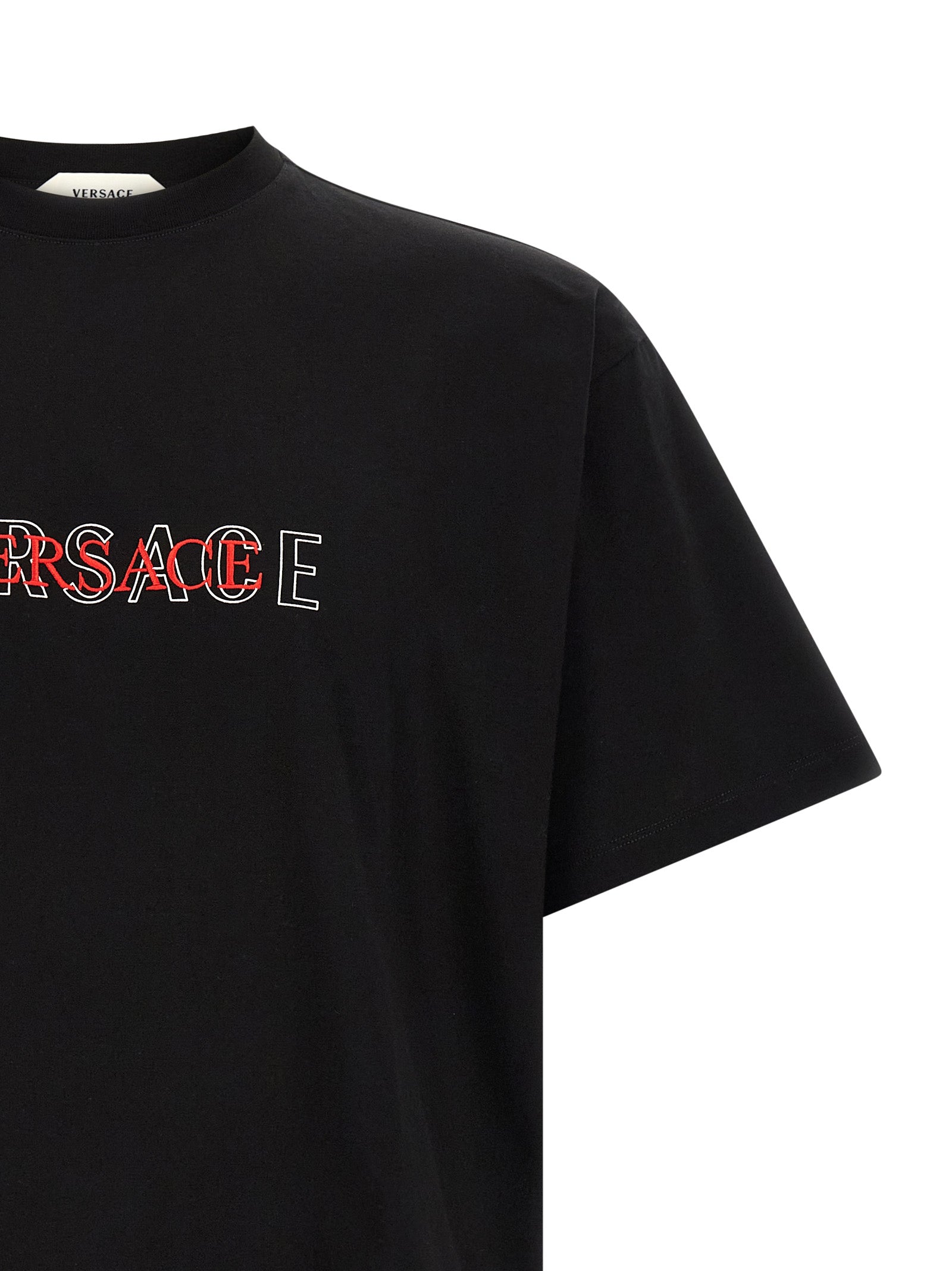 T-shirt Versace en coton noir