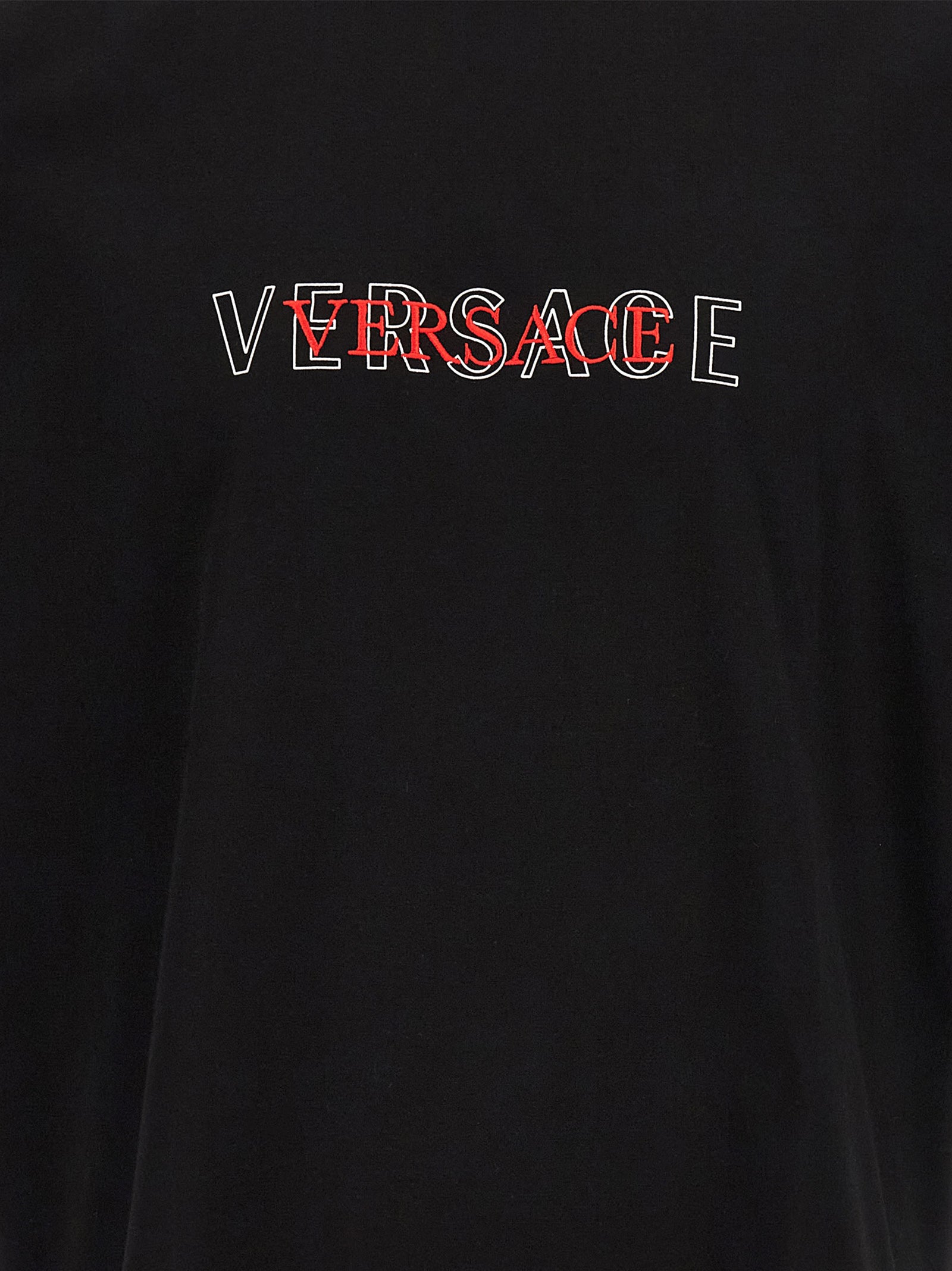 T-shirt Versace en coton noir