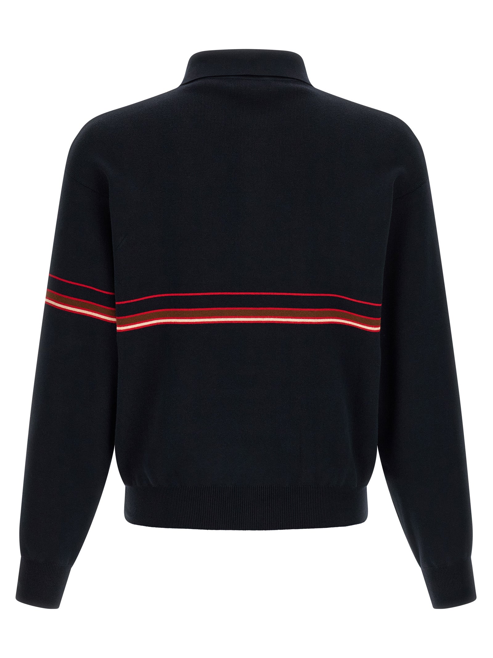 Polo en coton bleu Versace