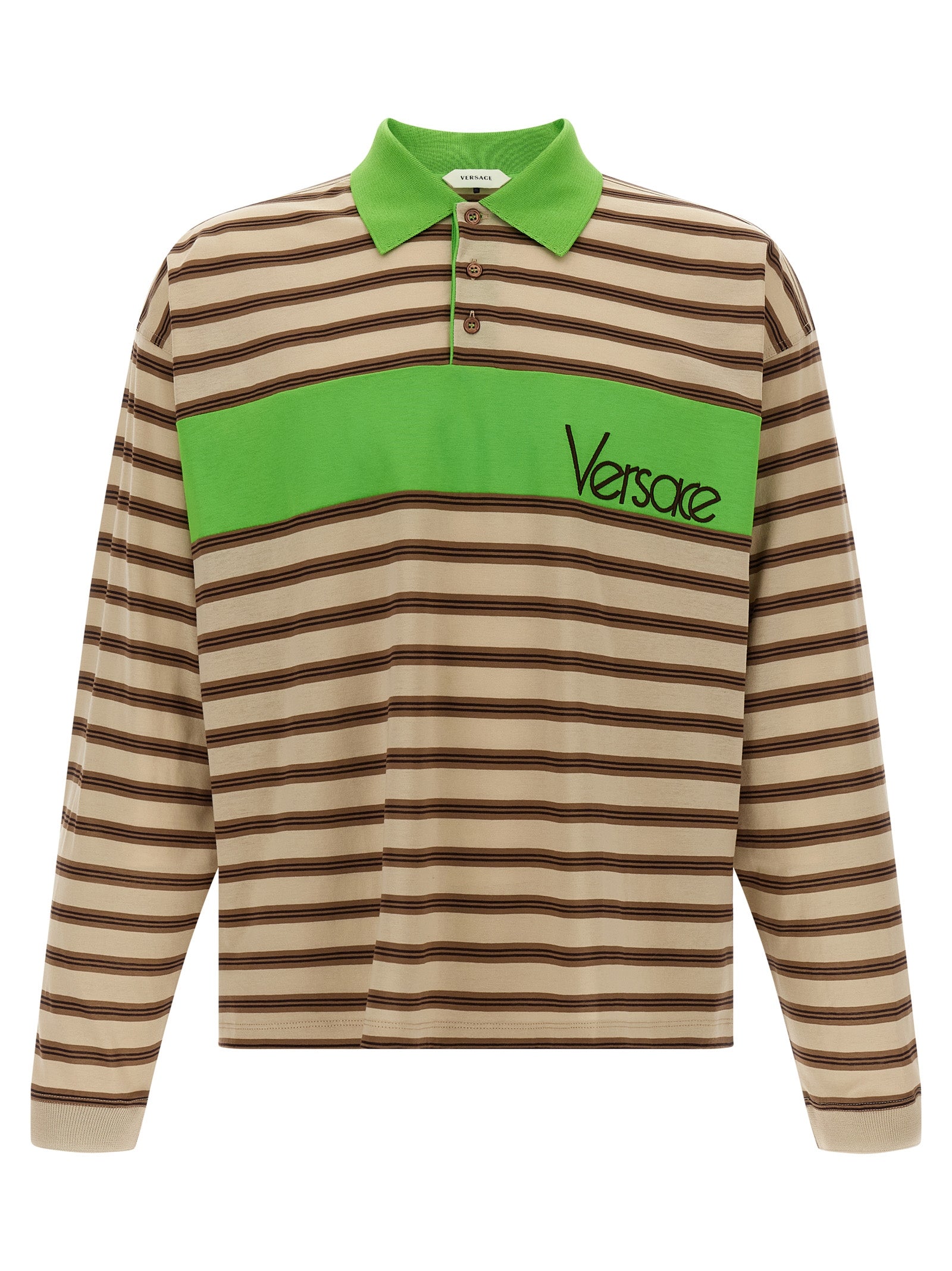 Versace mehrfarbiges Poloshirt aus Baumwolle