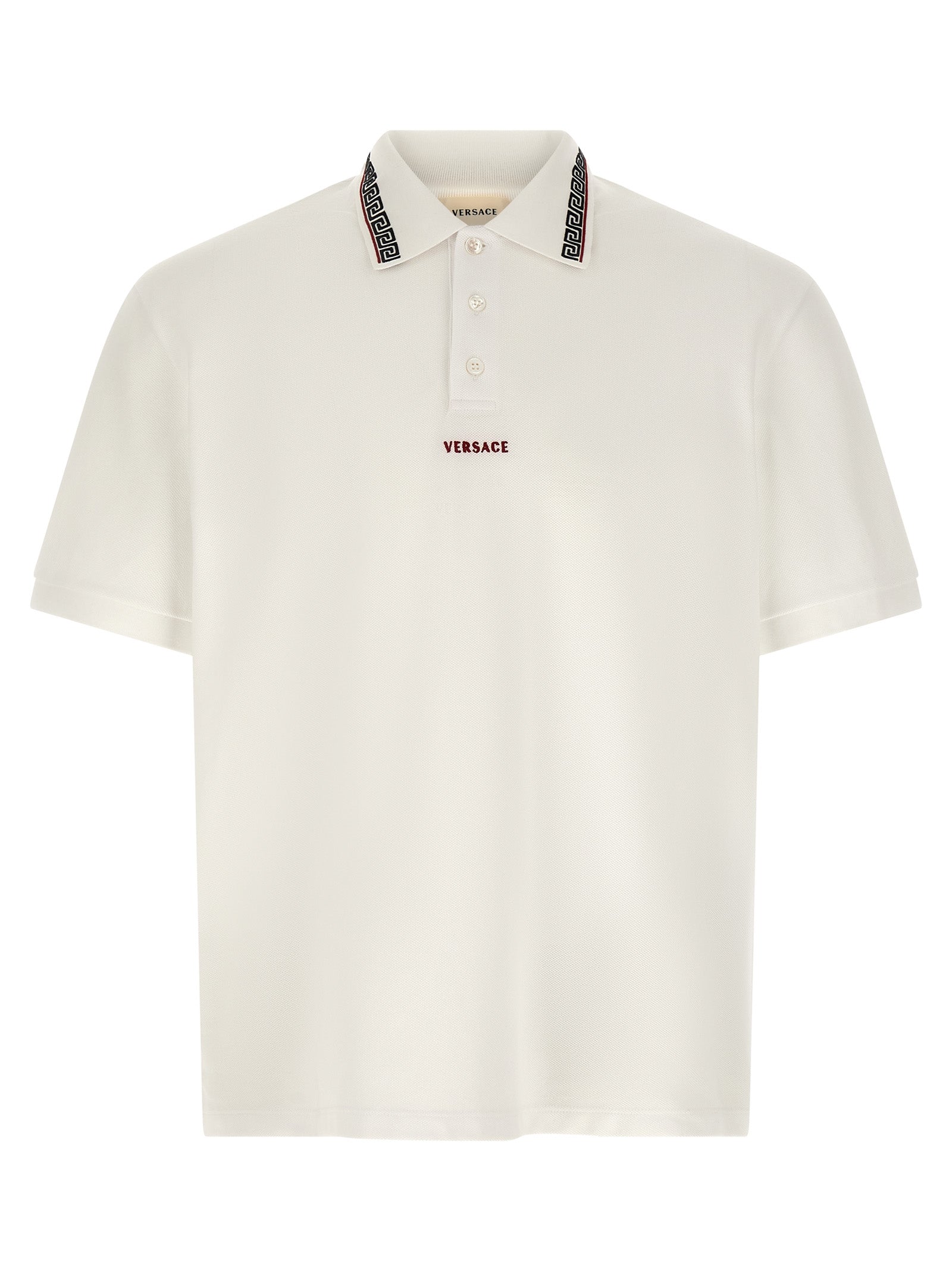 Versace Poloshirt aus weißer Baumwolle