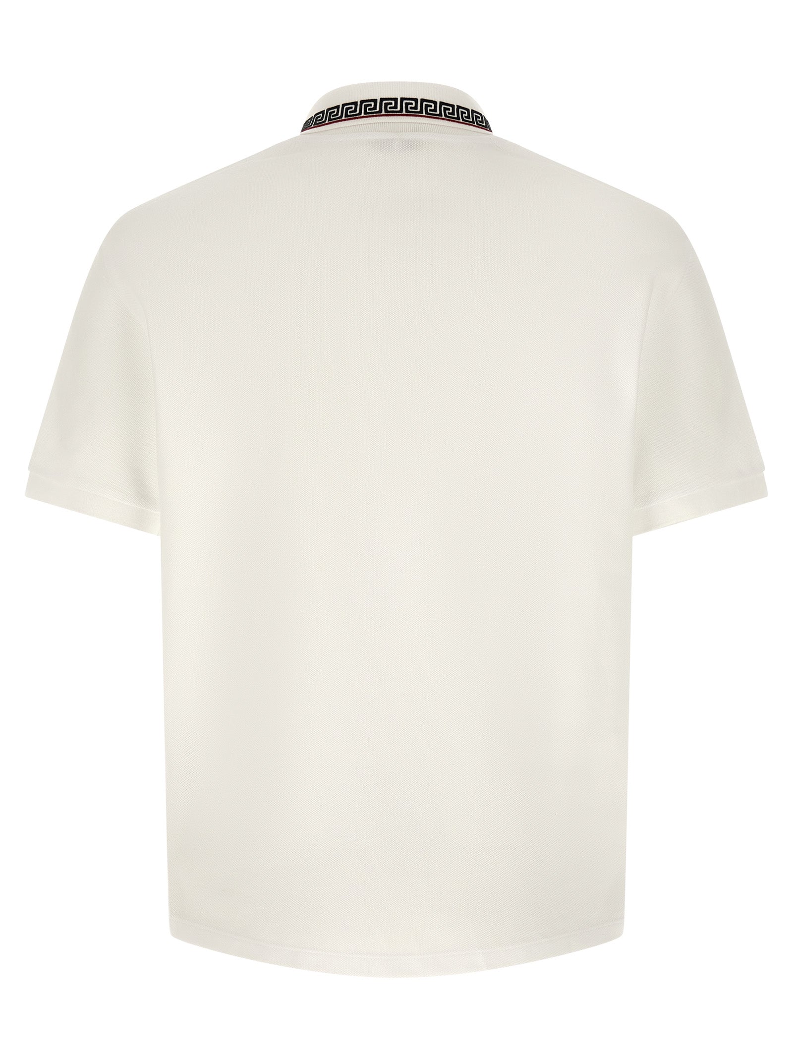 Versace Poloshirt aus weißer Baumwolle
