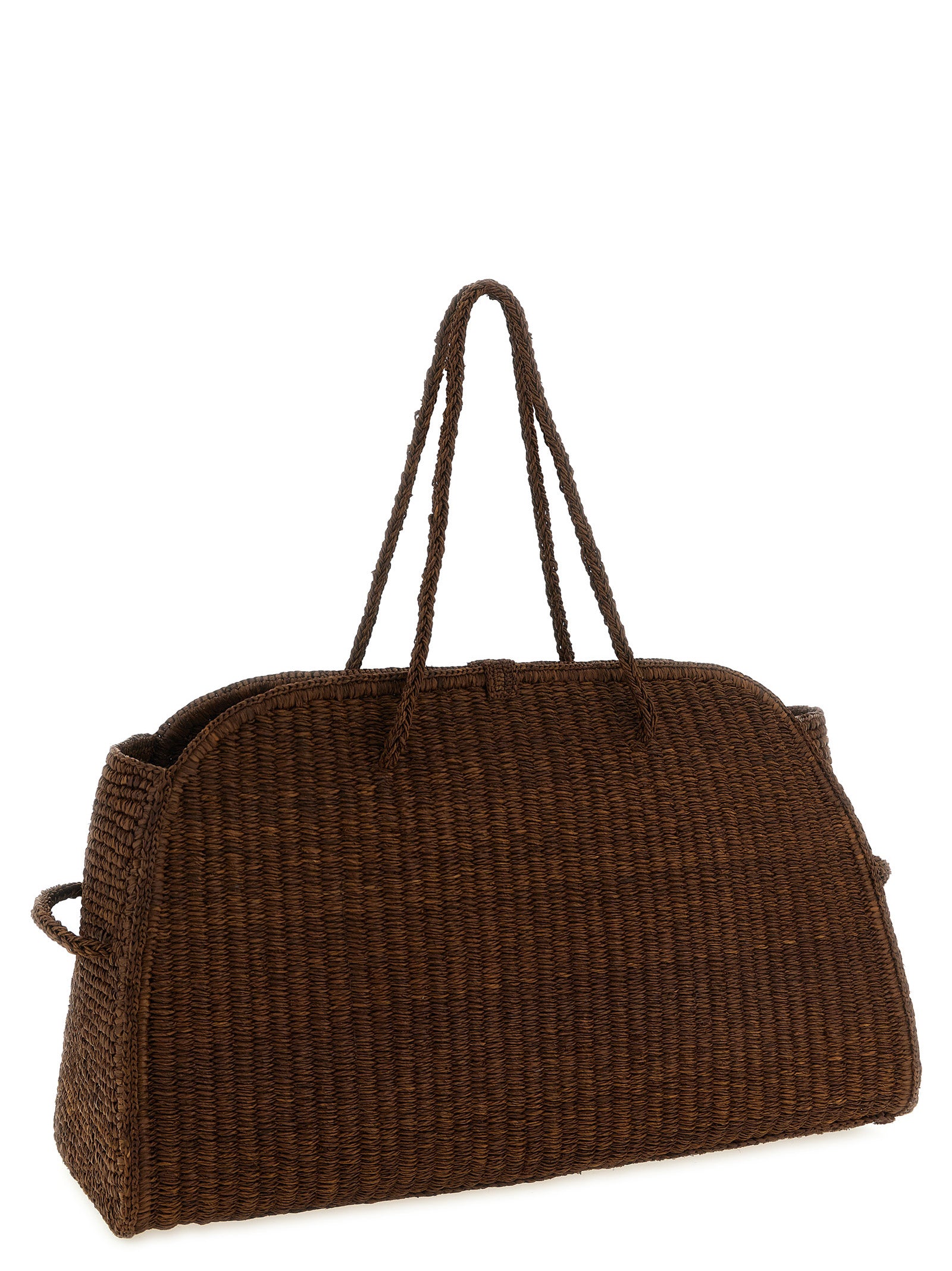 Jacquemus Brown Le Grand Turismo Raffia Tote Bag