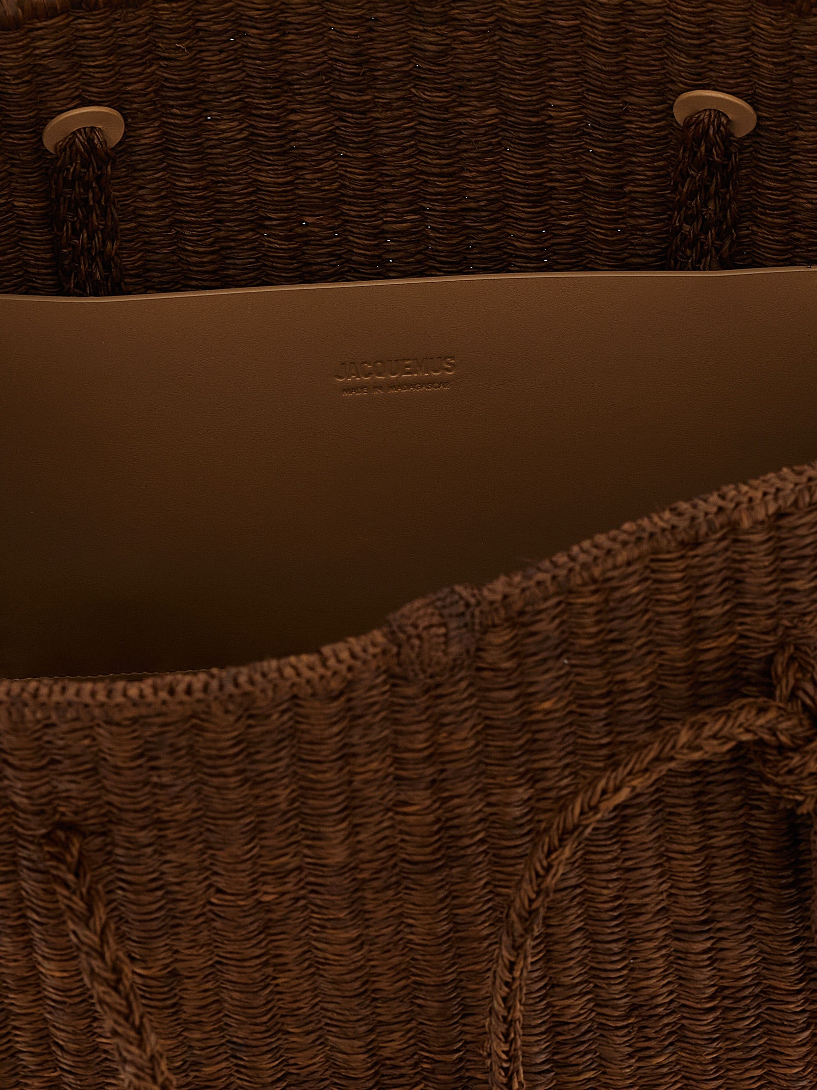Jacquemus Brown Le Grand Turismo Raffia Tote Bag