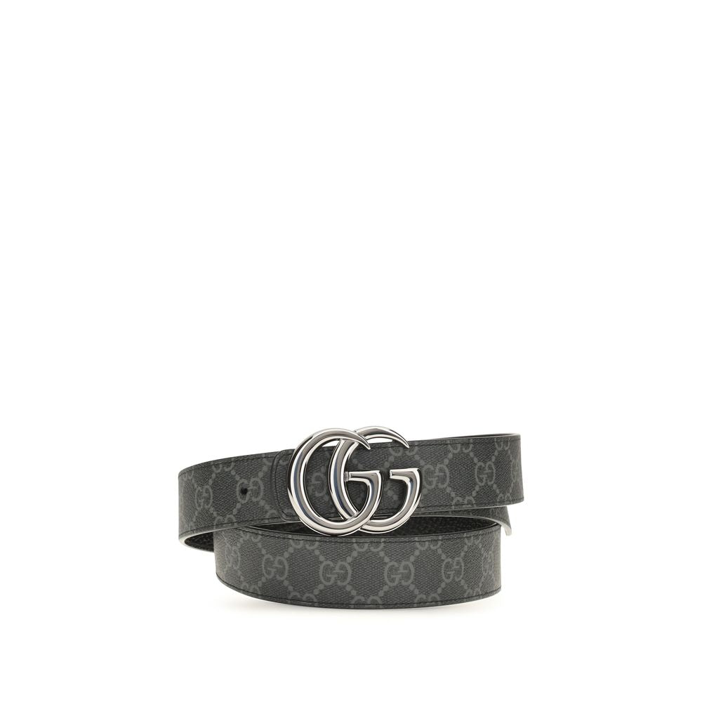 Gucci Schwarzer Kalbsleder Bos Taurus Gürtel