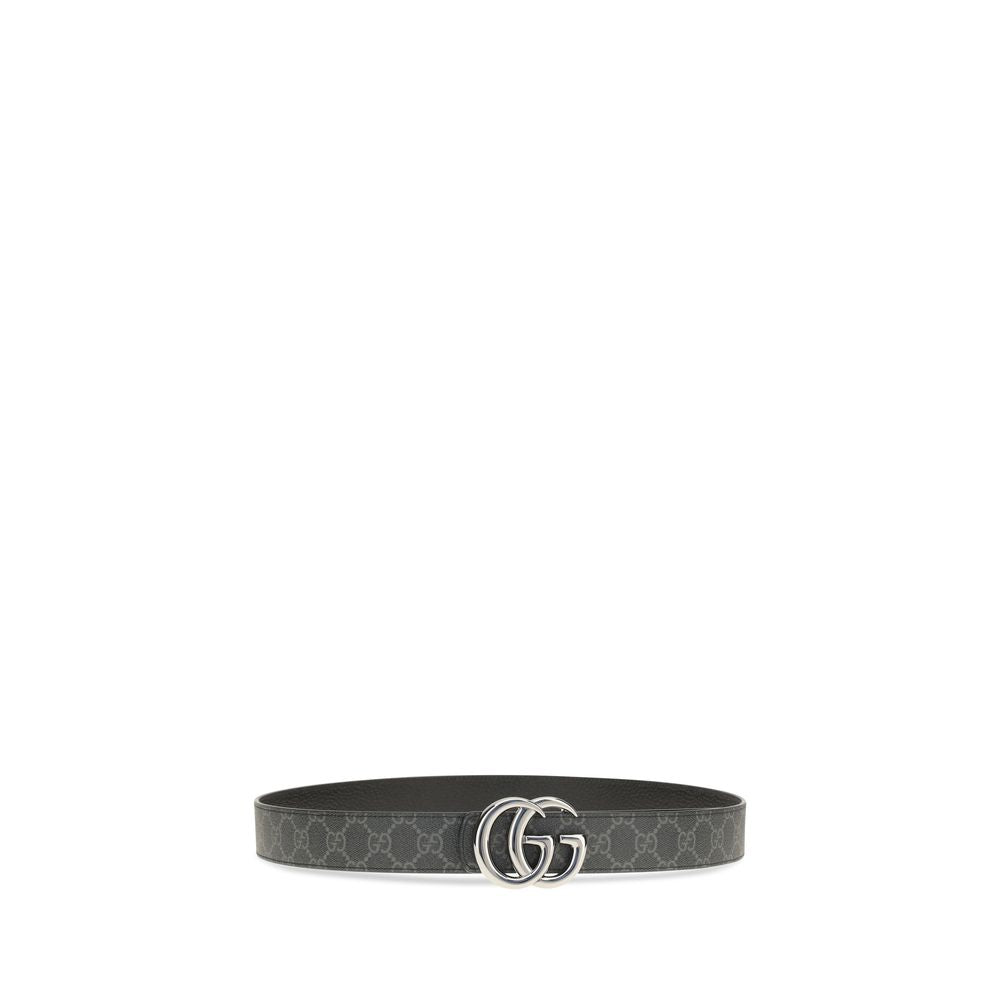 Gucci Schwarzer Kalbsleder Bos Taurus Gürtel