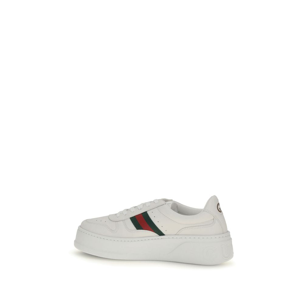 Gucci Weiße Kalbsleder Bos Taurus Chunky Sneakers