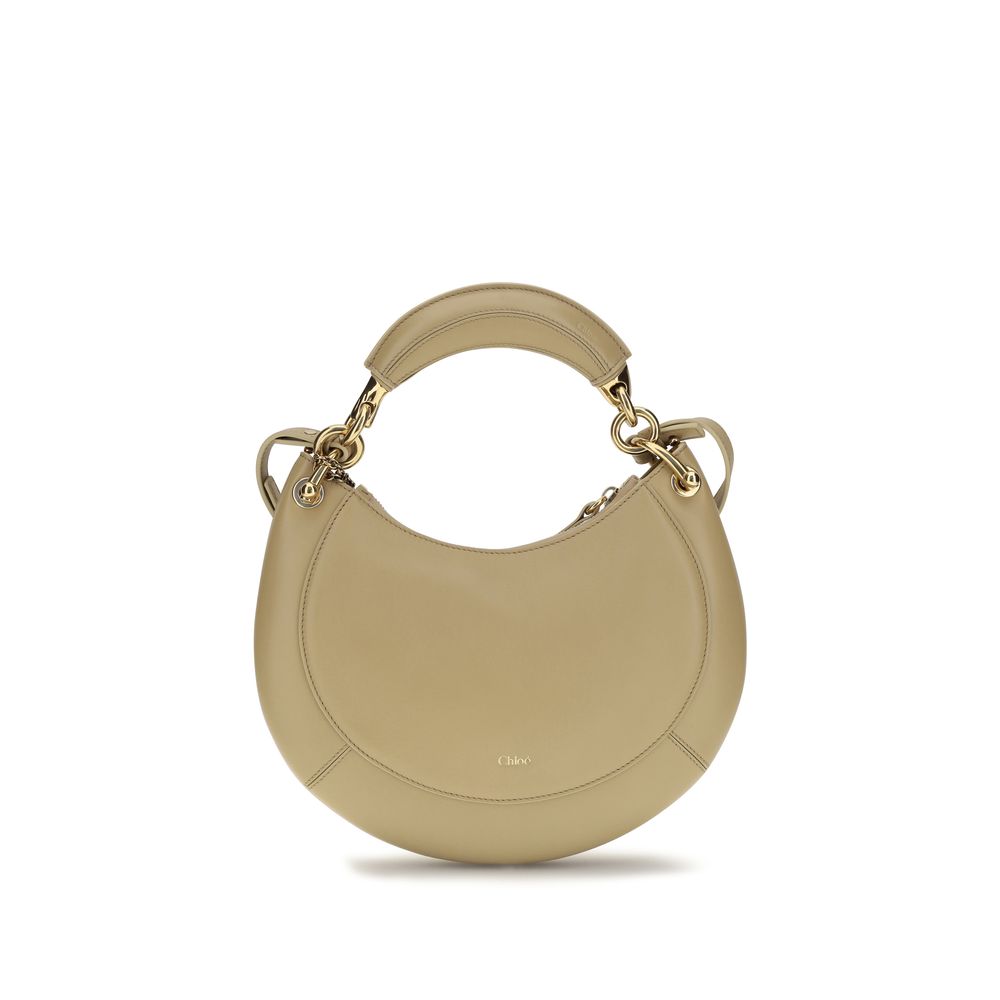 Sac à bandoulière Chloé en cuir de veau beige Bos Taurus
