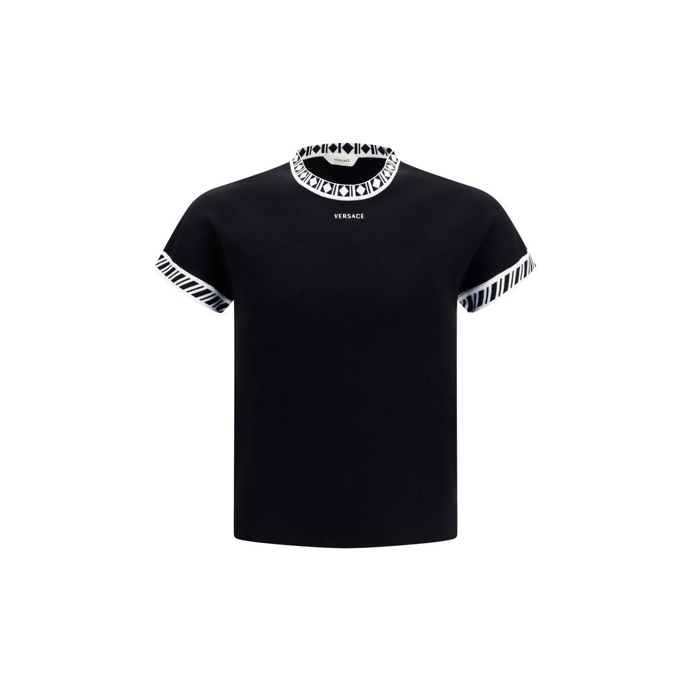 T-shirt Versace en coton noir
