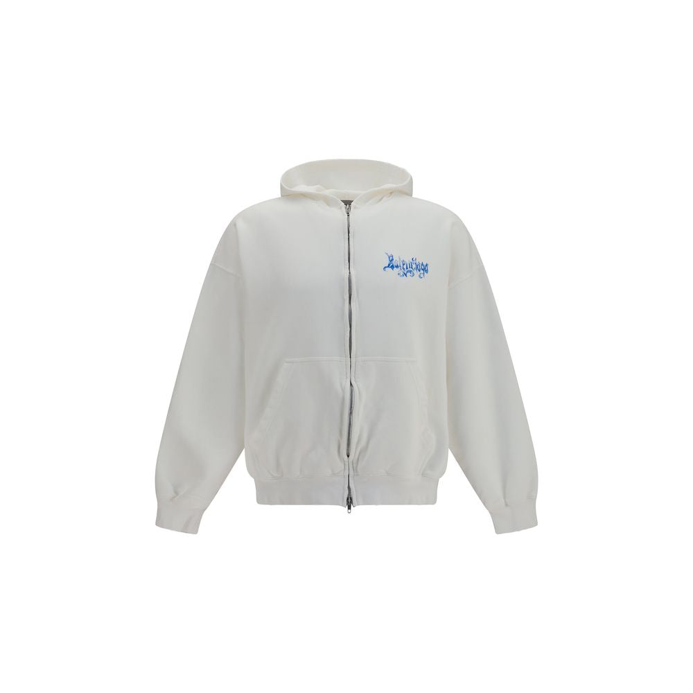 Balenciaga White Sketchy Cotton Sweatshirt