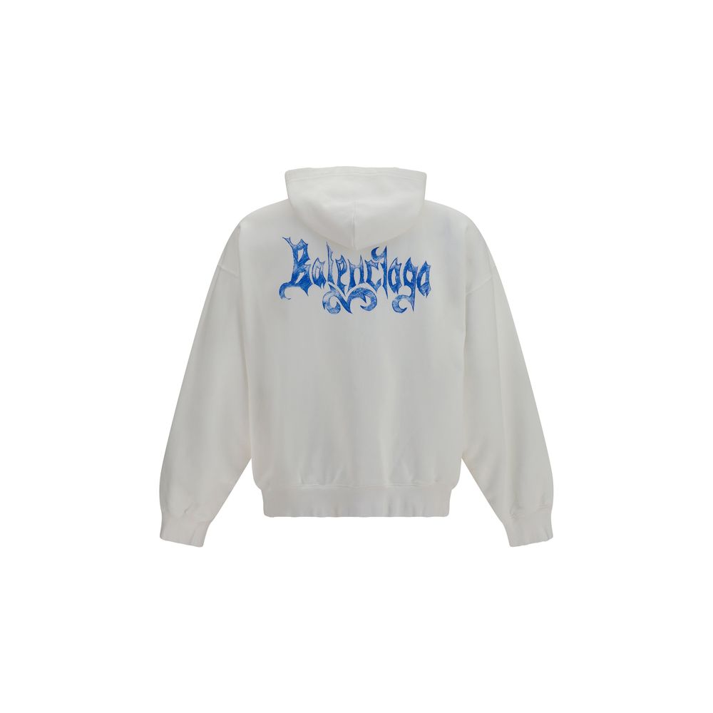 Balenciaga White Sketchy Cotton Sweatshirt