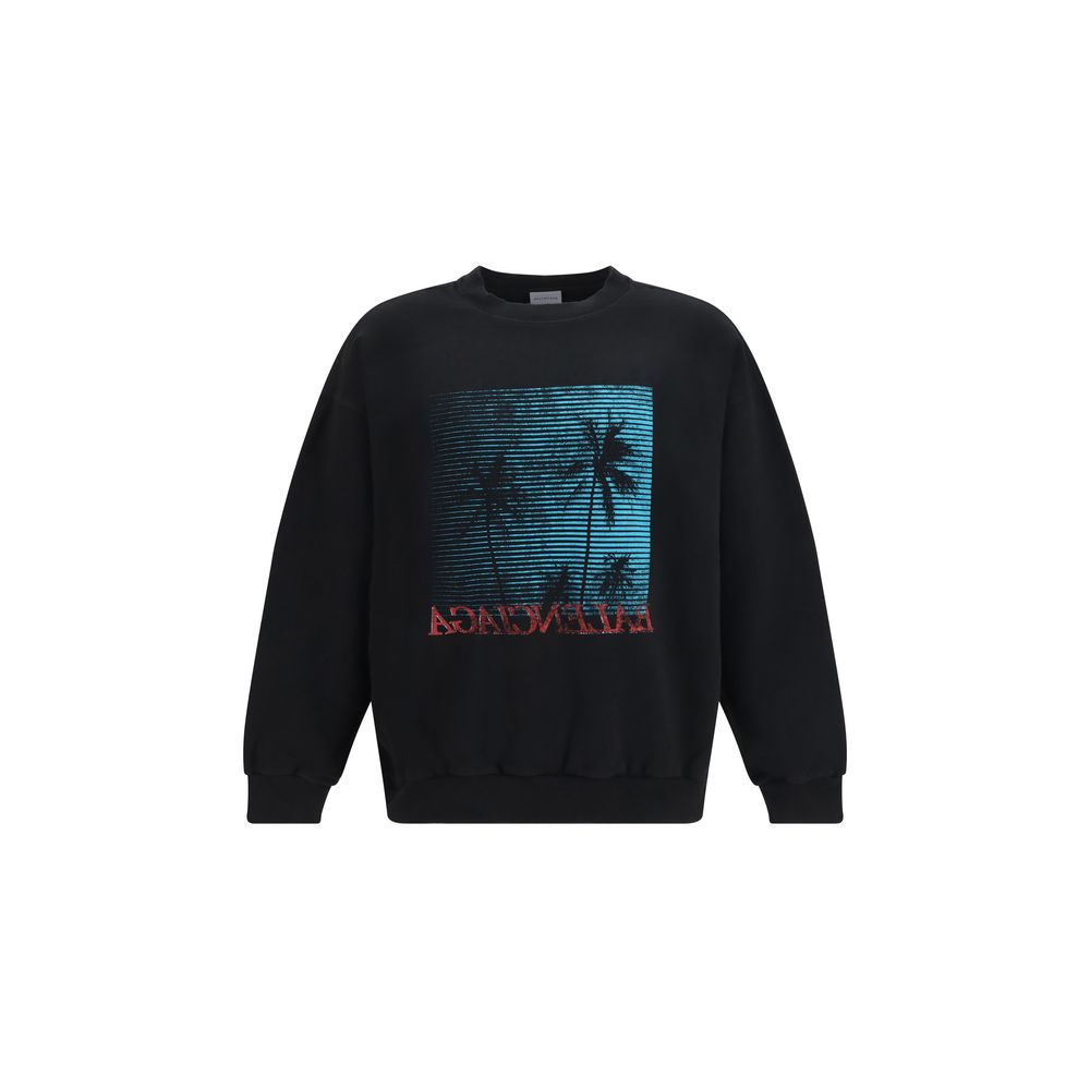 Balenciaga Schwarzes Baumwoll-Sweatshirt